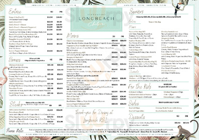 Longbeach Rsl Chelsea menu
