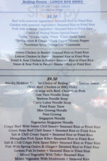 Beijing House menu