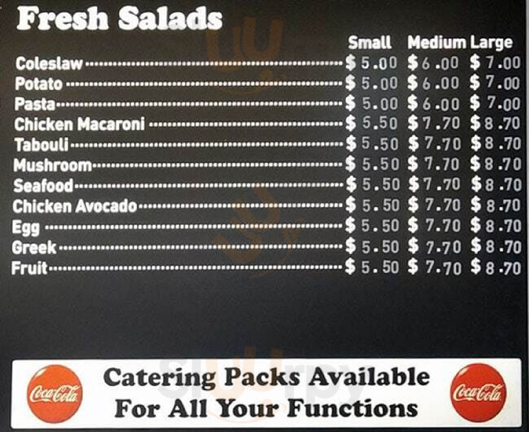 Gateway Charcoal Chicken Langwarrin Menu - 1