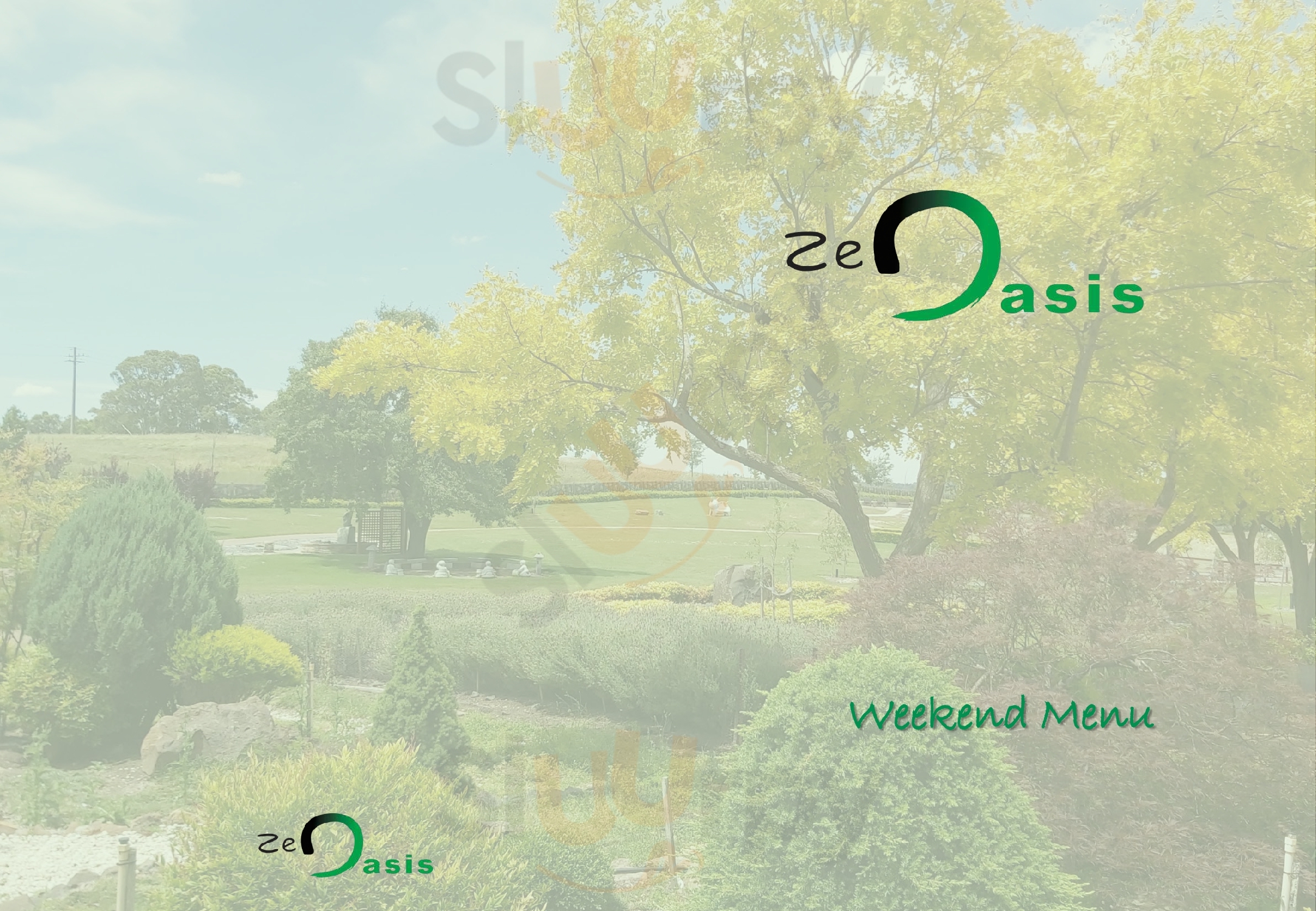 Zen Oasis Vegetarian Restaurant Berrima Menu - 1