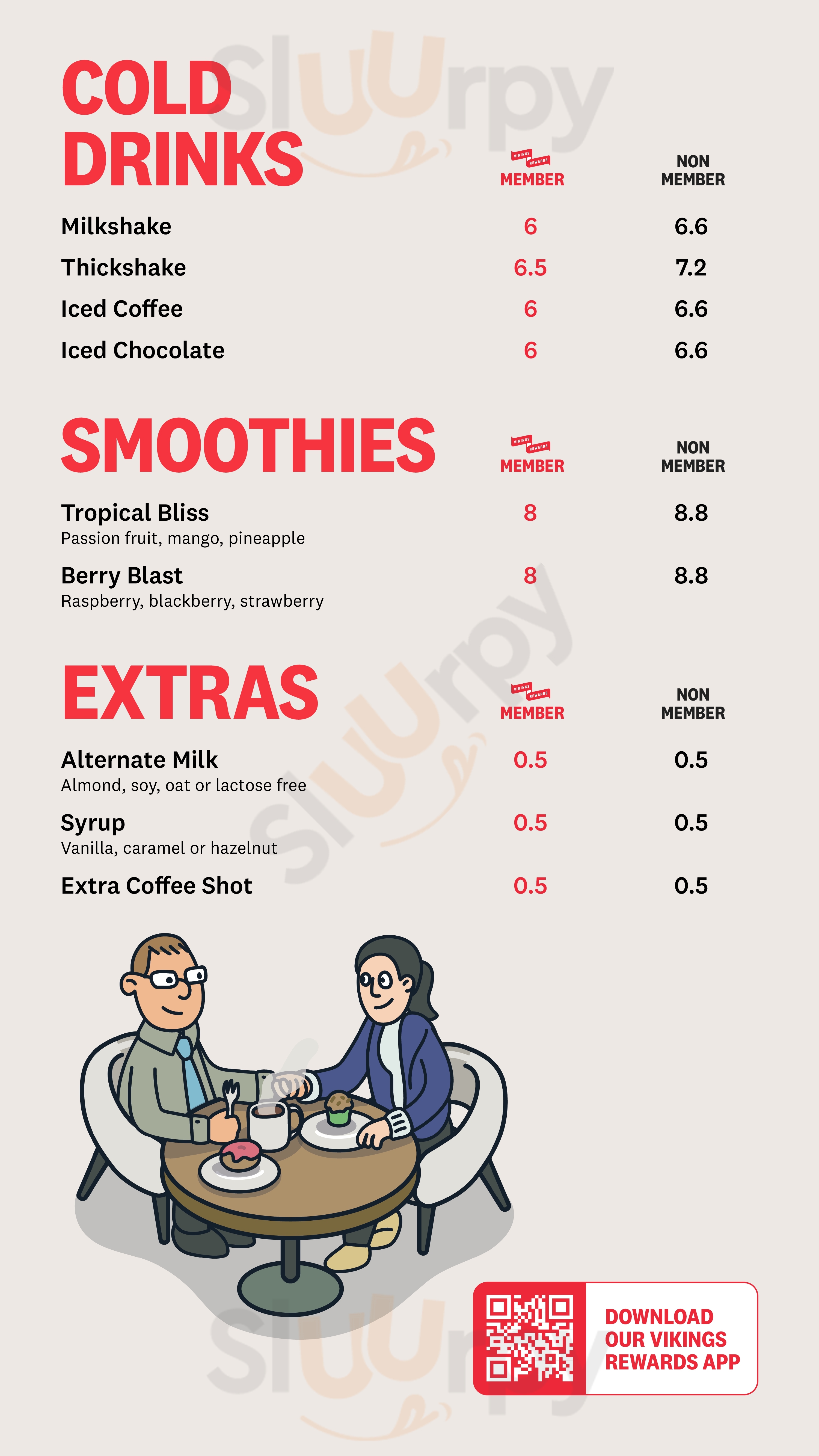Town Centre Vikings Greenway Menu - 1