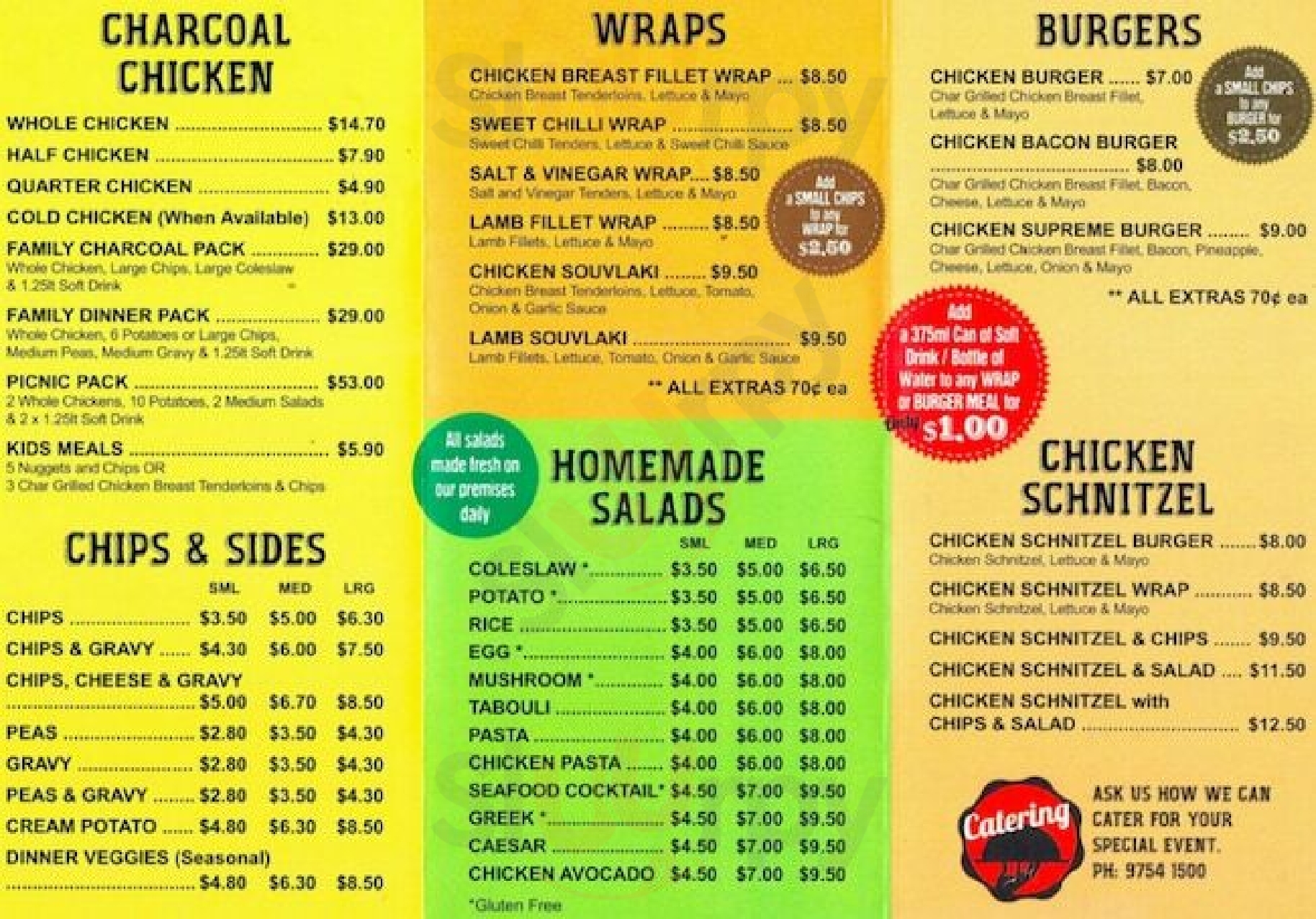 Tecoma Charcoal Chicken Tecoma Menu - 1