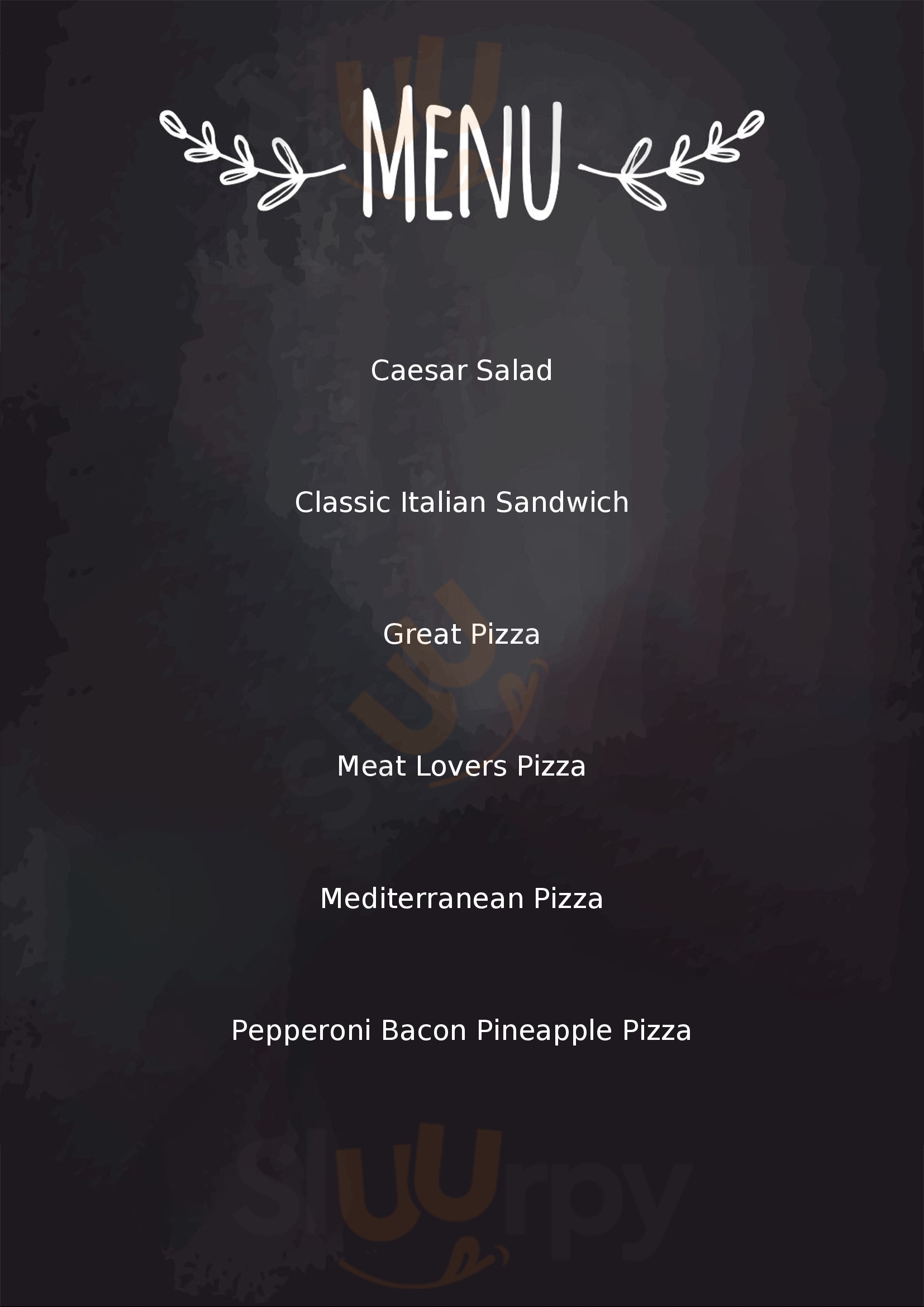 Joeseppes Pizza Edmonton Menu - 1