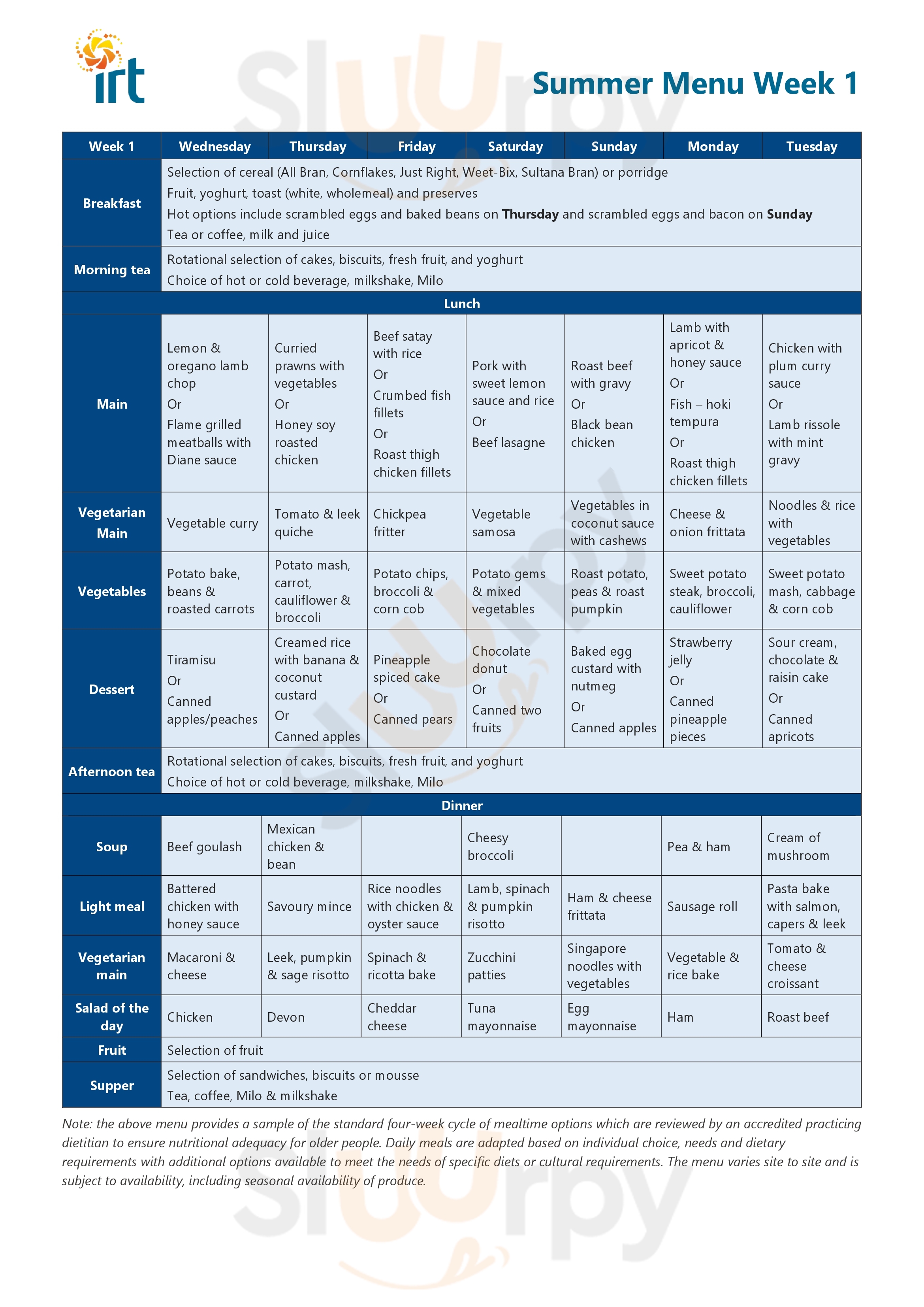 Bosco's Meridan Plains Menu - 1