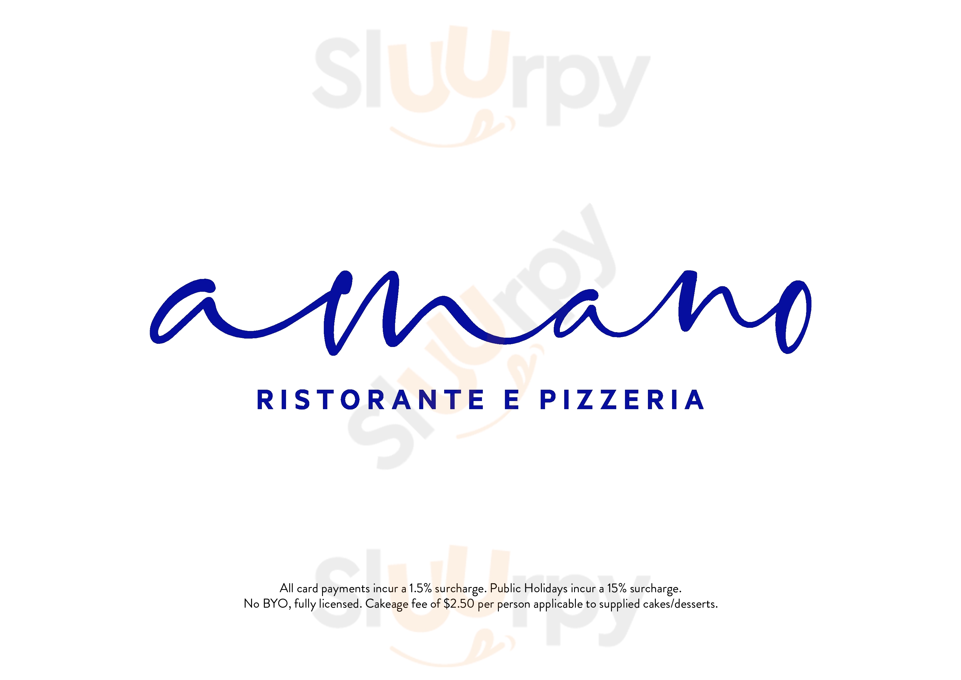Amano Ristorante E Pizzeria Leppington Menu - 1