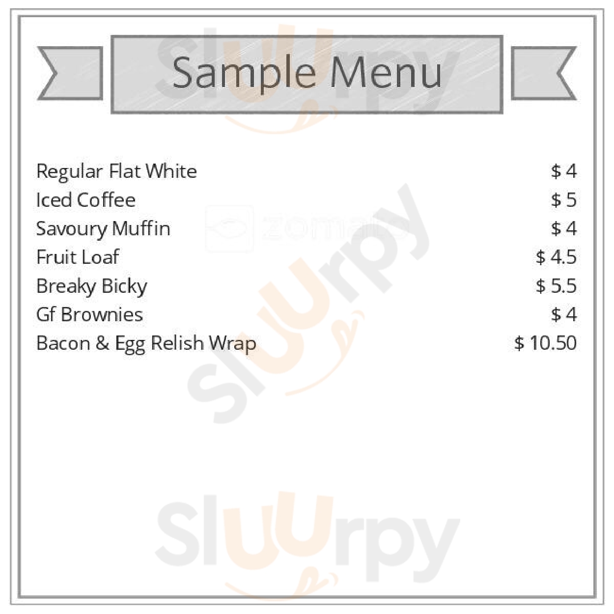 Monogram Caffe Peppermint Grove Menu - 1