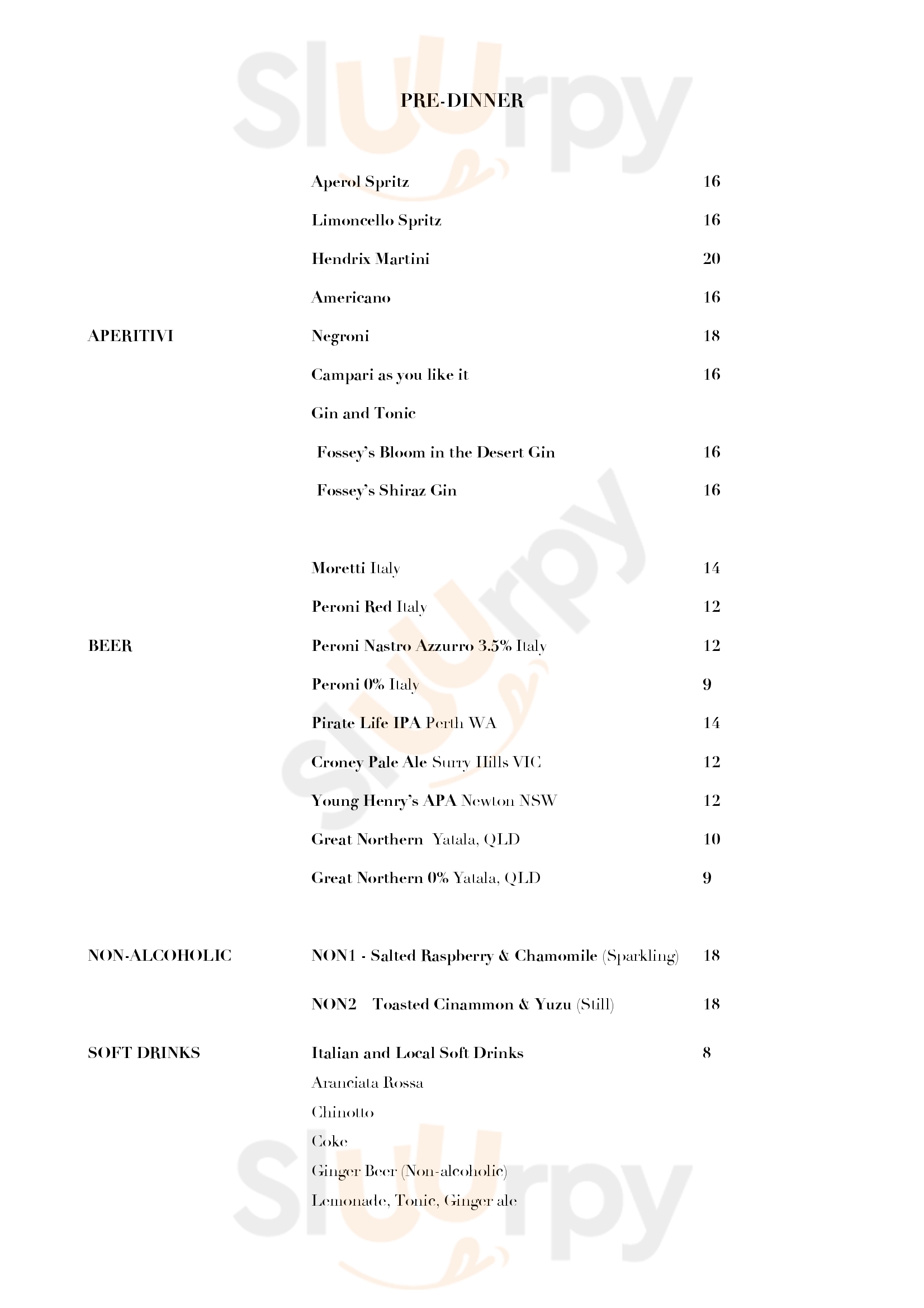 Stefano's Cafe Mildura Menu - 1