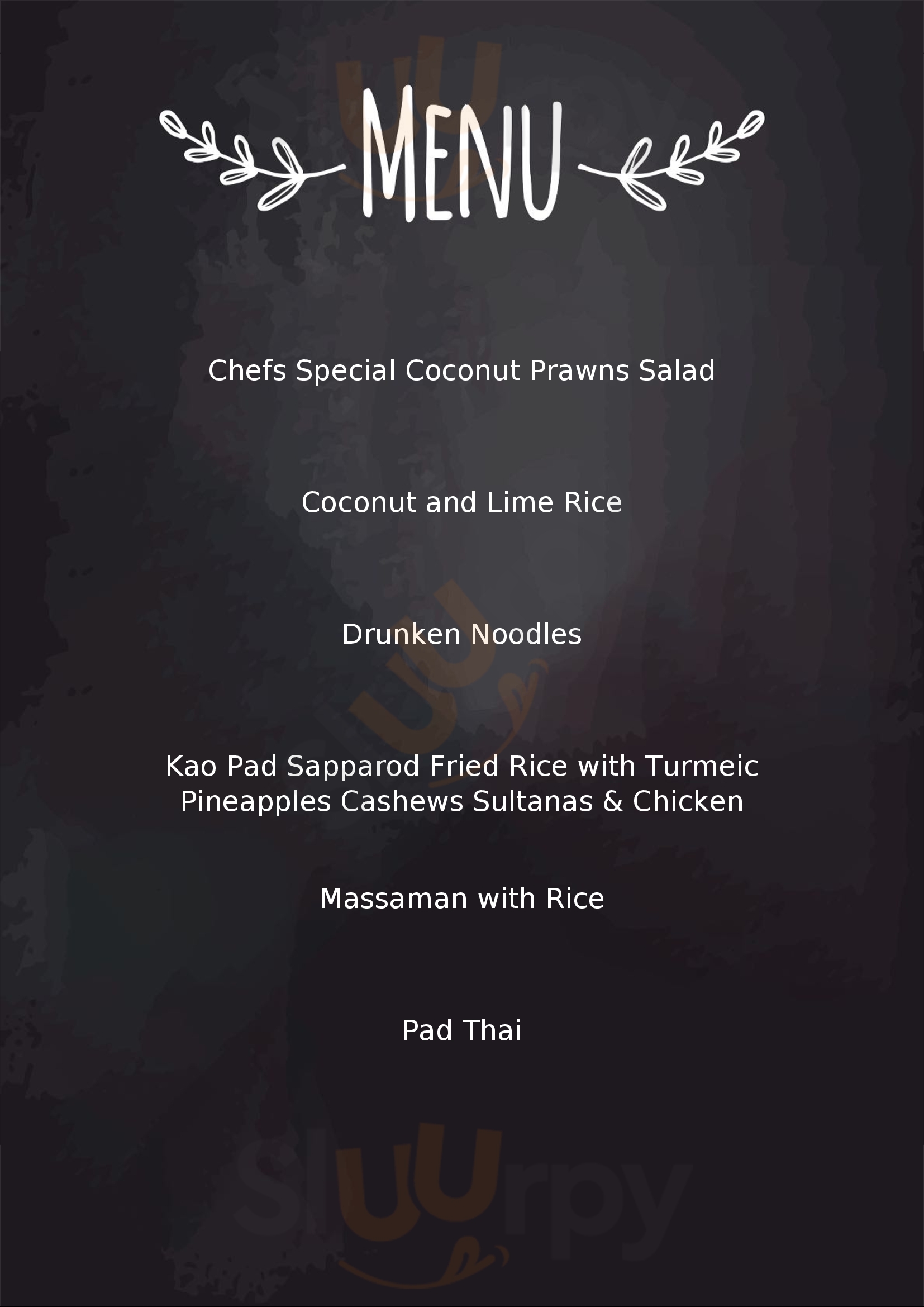 White Elephant Thai Restaurant Bunbury Menu - 1