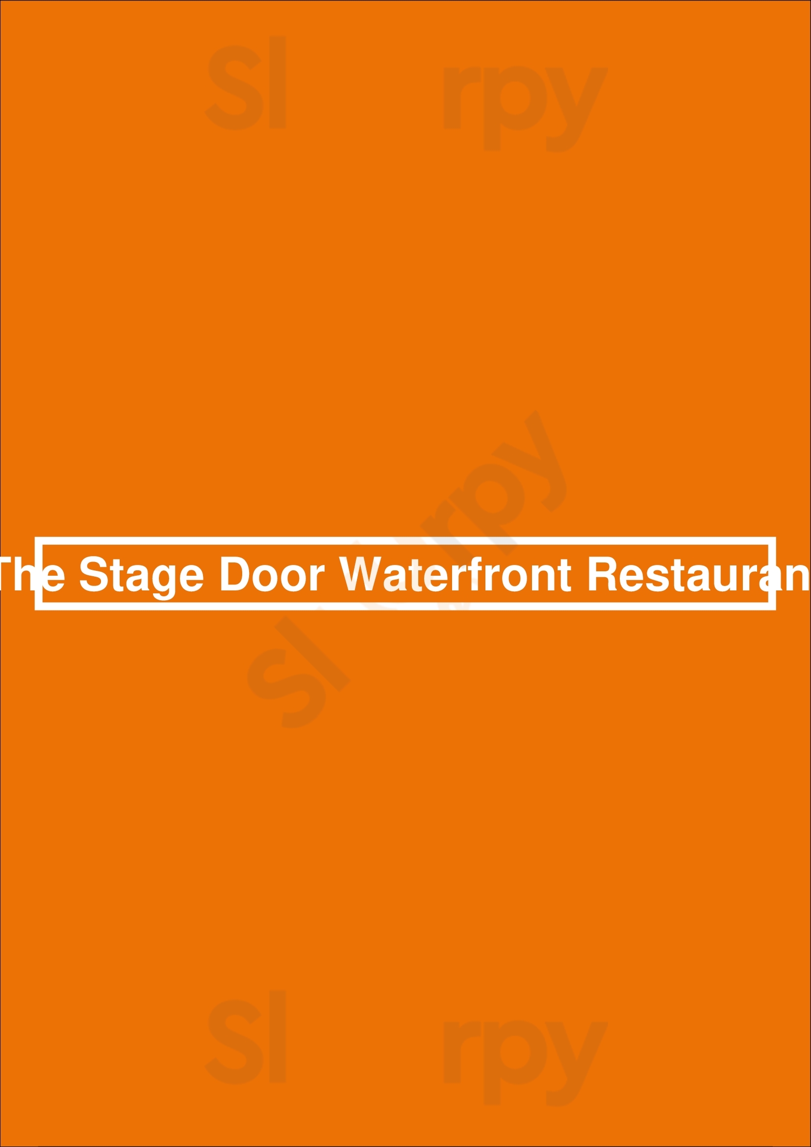 The Stage Door Waterfront Restaurant Mandurah Menu - 1
