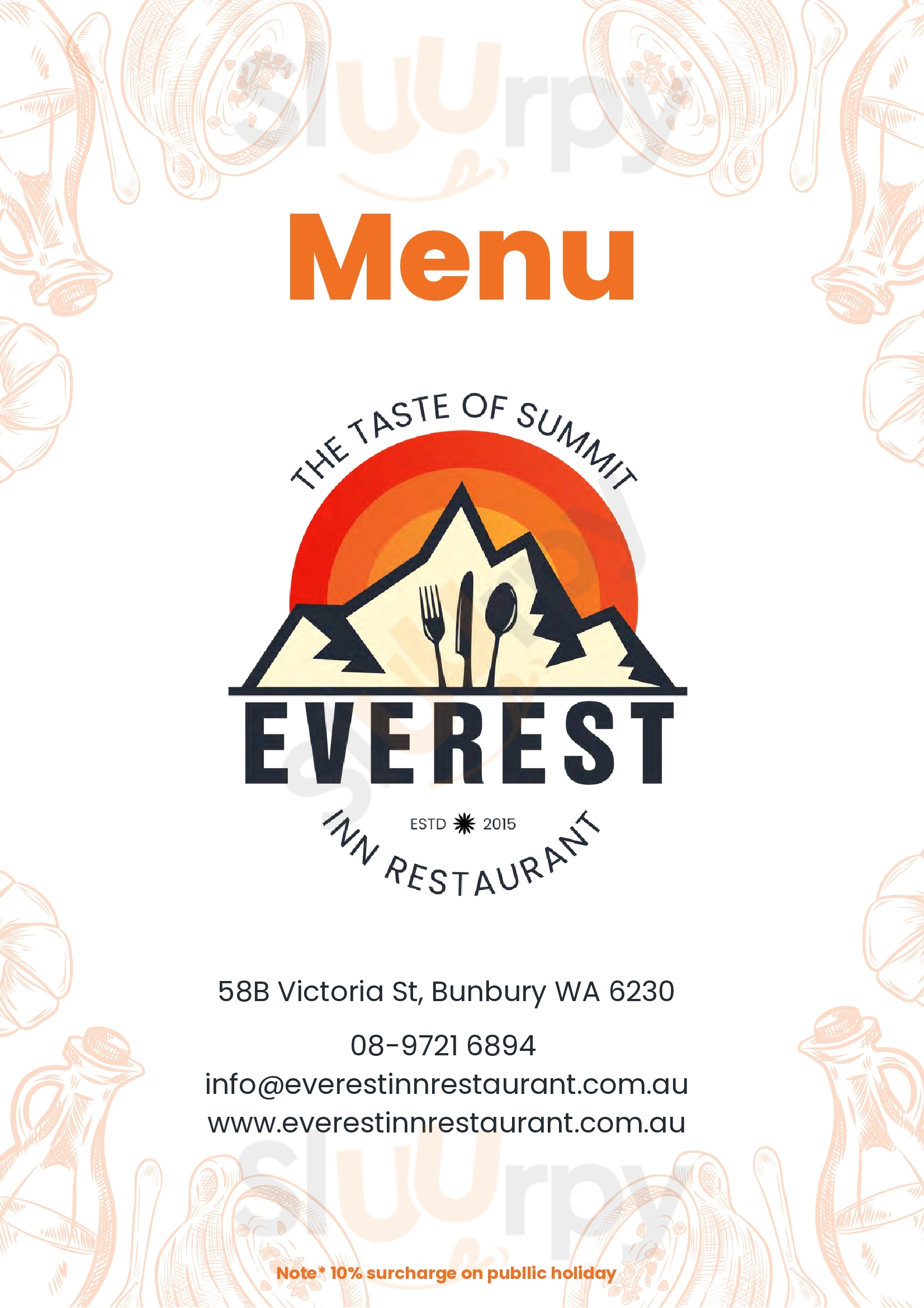 Everest Inn Bunbury Menu - 1