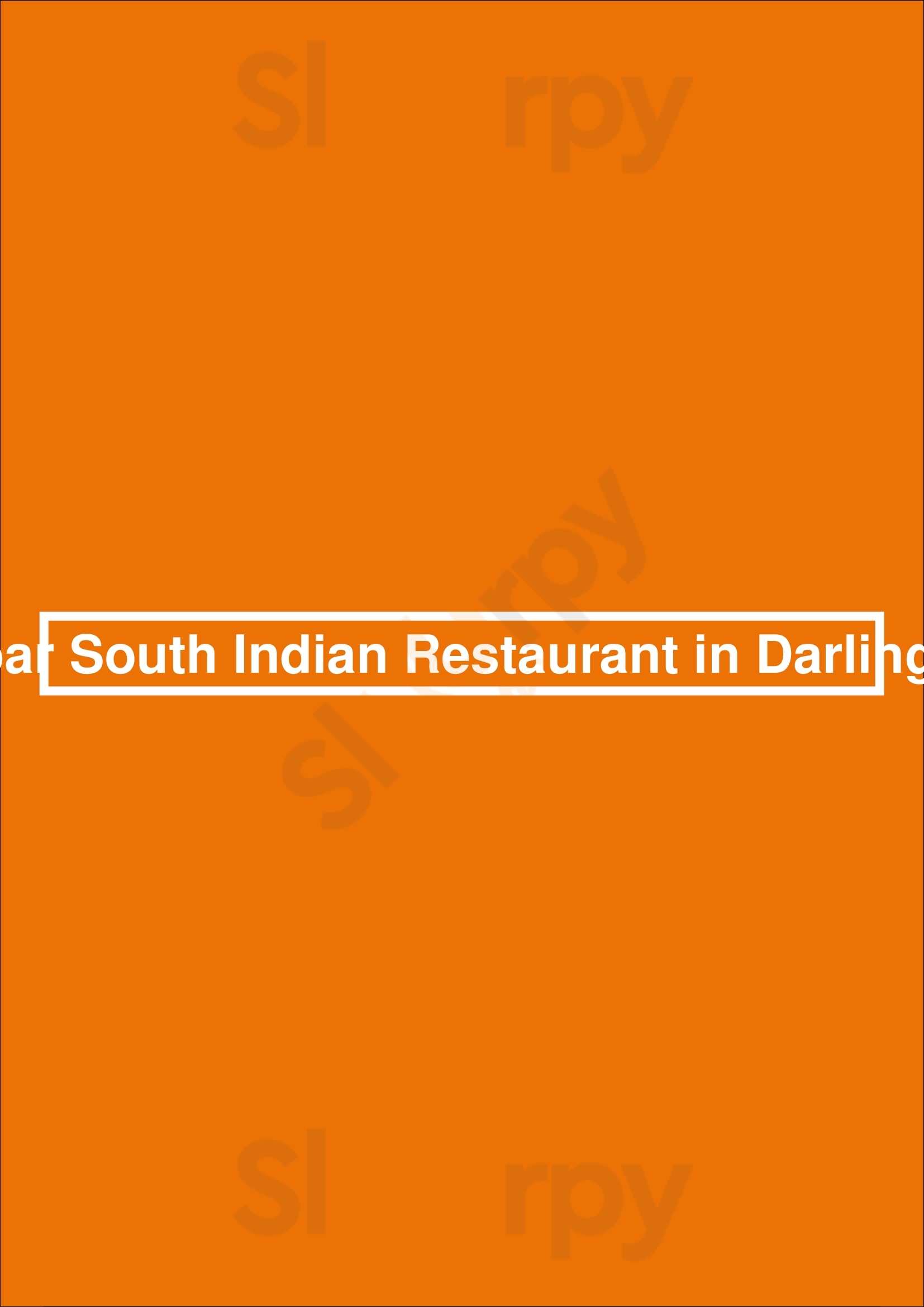 Malabar South Indian Restaurant In Darlinghurst Sydney Menu - 1