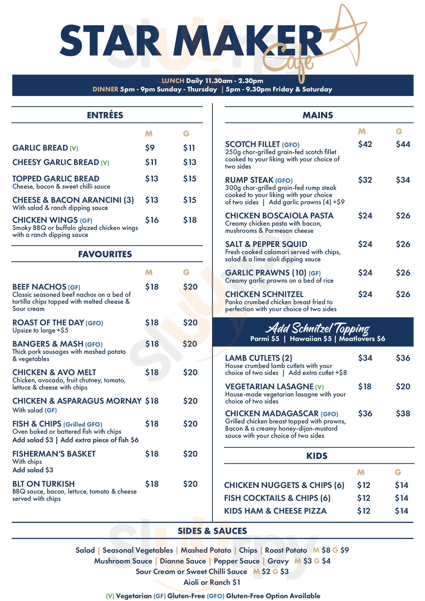 Main Menu - West Diggers Club