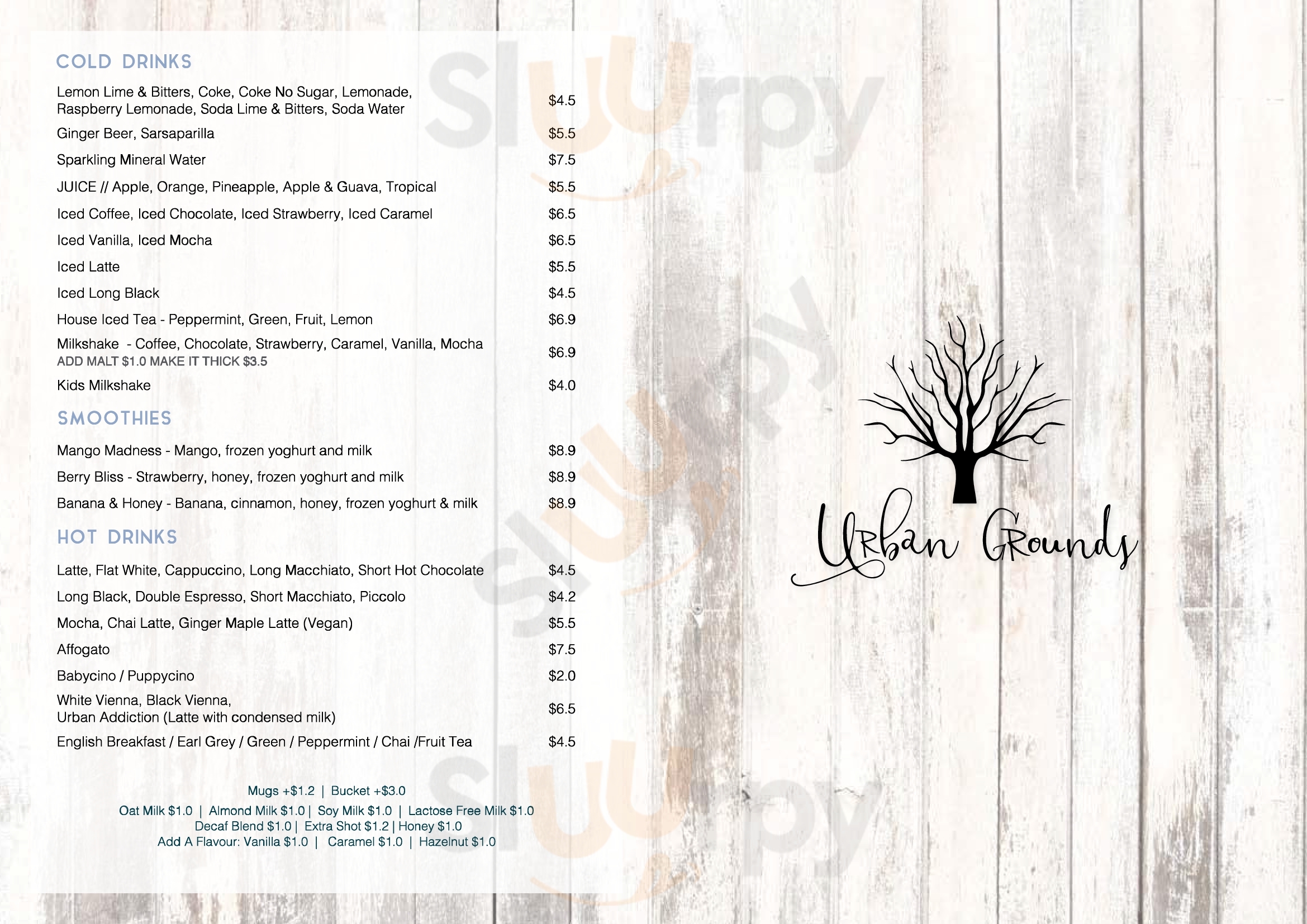 Urban Grounds Toowoomba Menu - 1