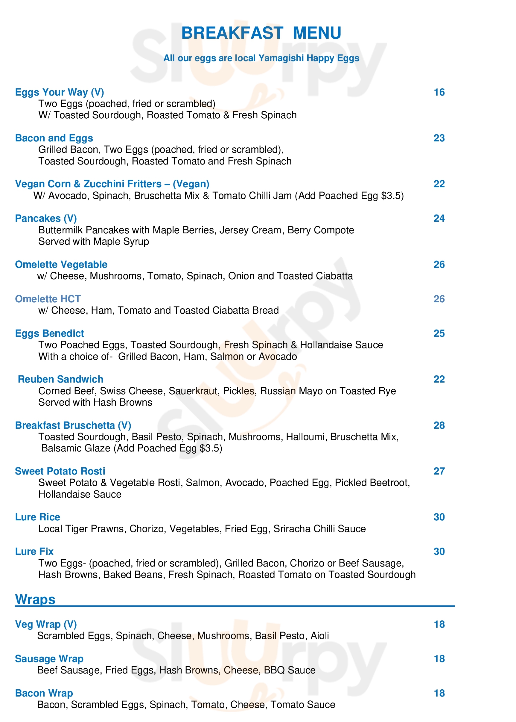 Lure Restaurant & Bar Port Douglas Menu - 1