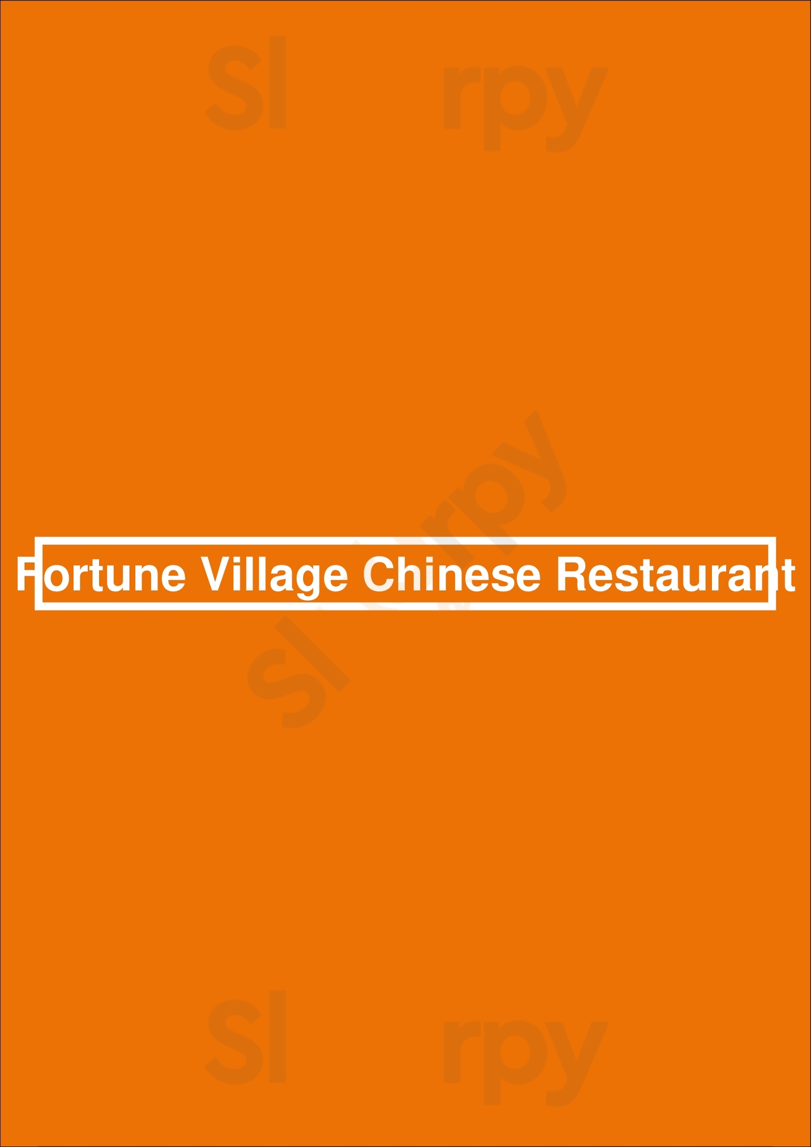 Fortune Village Chinese Restaurant Sydney Menu - 1