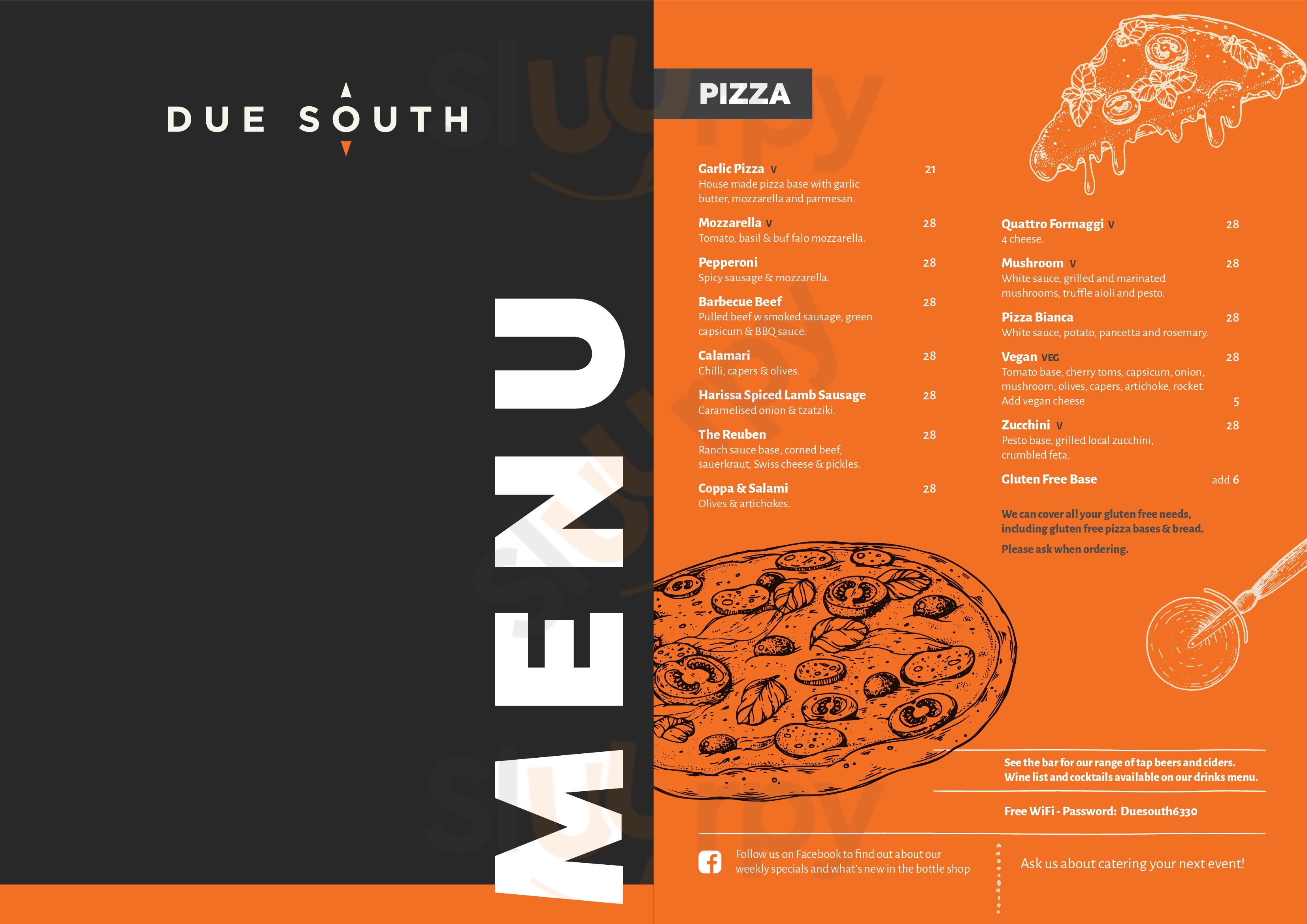 Due South Albany Menu - 1