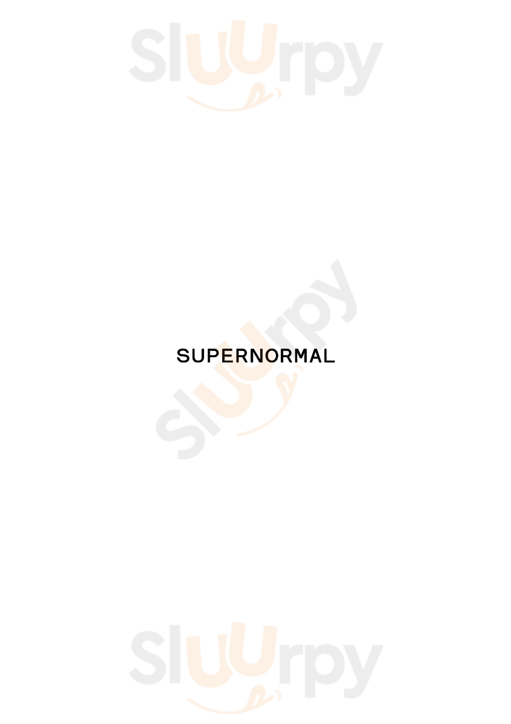 Supernormal Melbourne Menu - 1