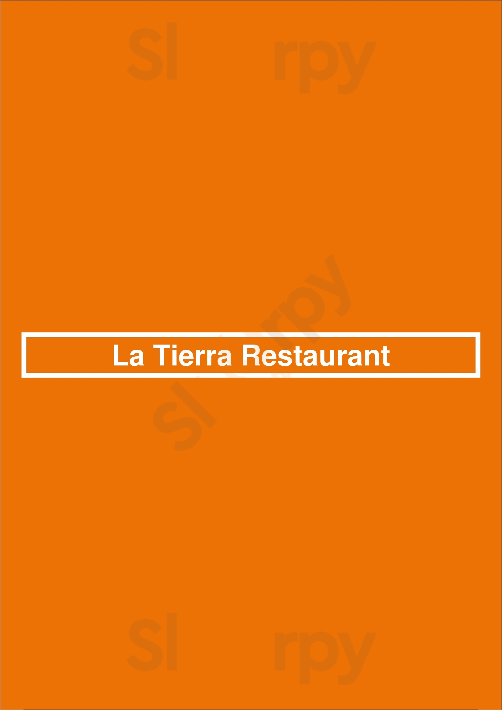 La Tierra Restaurant Albury Menu - 1