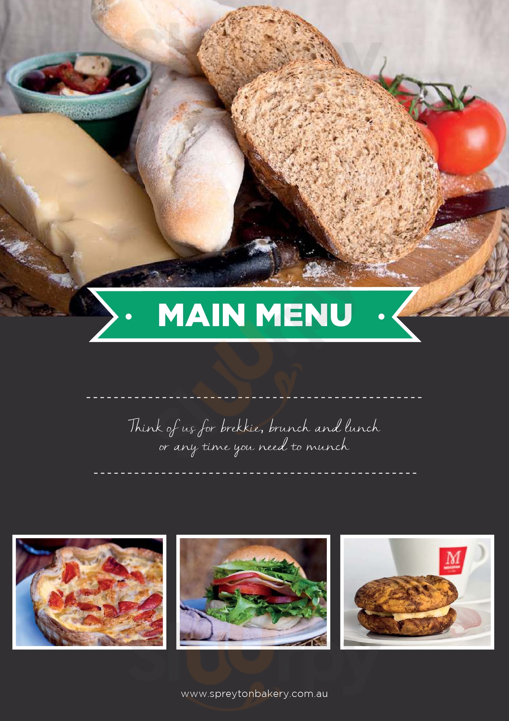 Spreyton Bakery Devonport Menu - 1