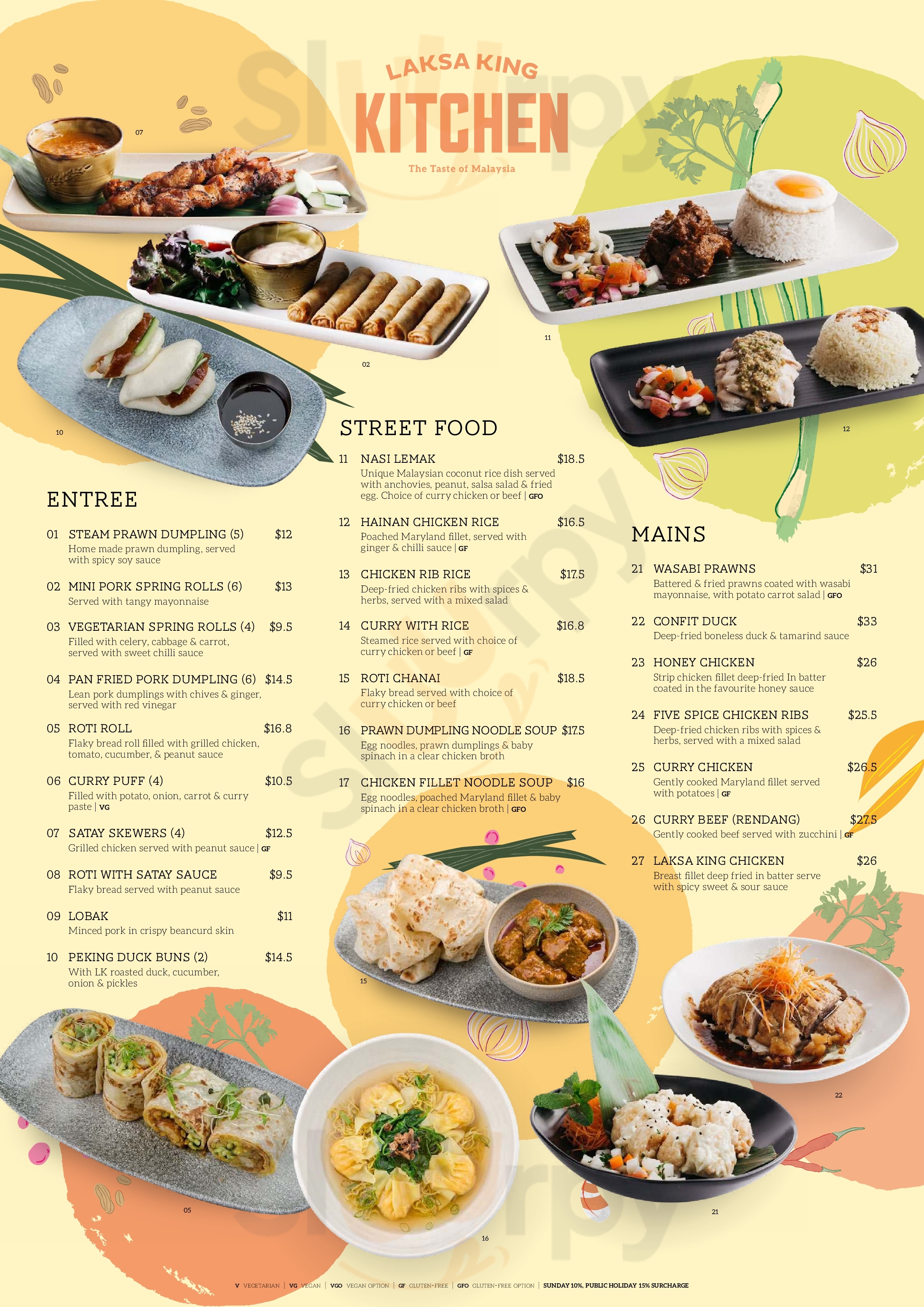 Main Menu - Laksa King