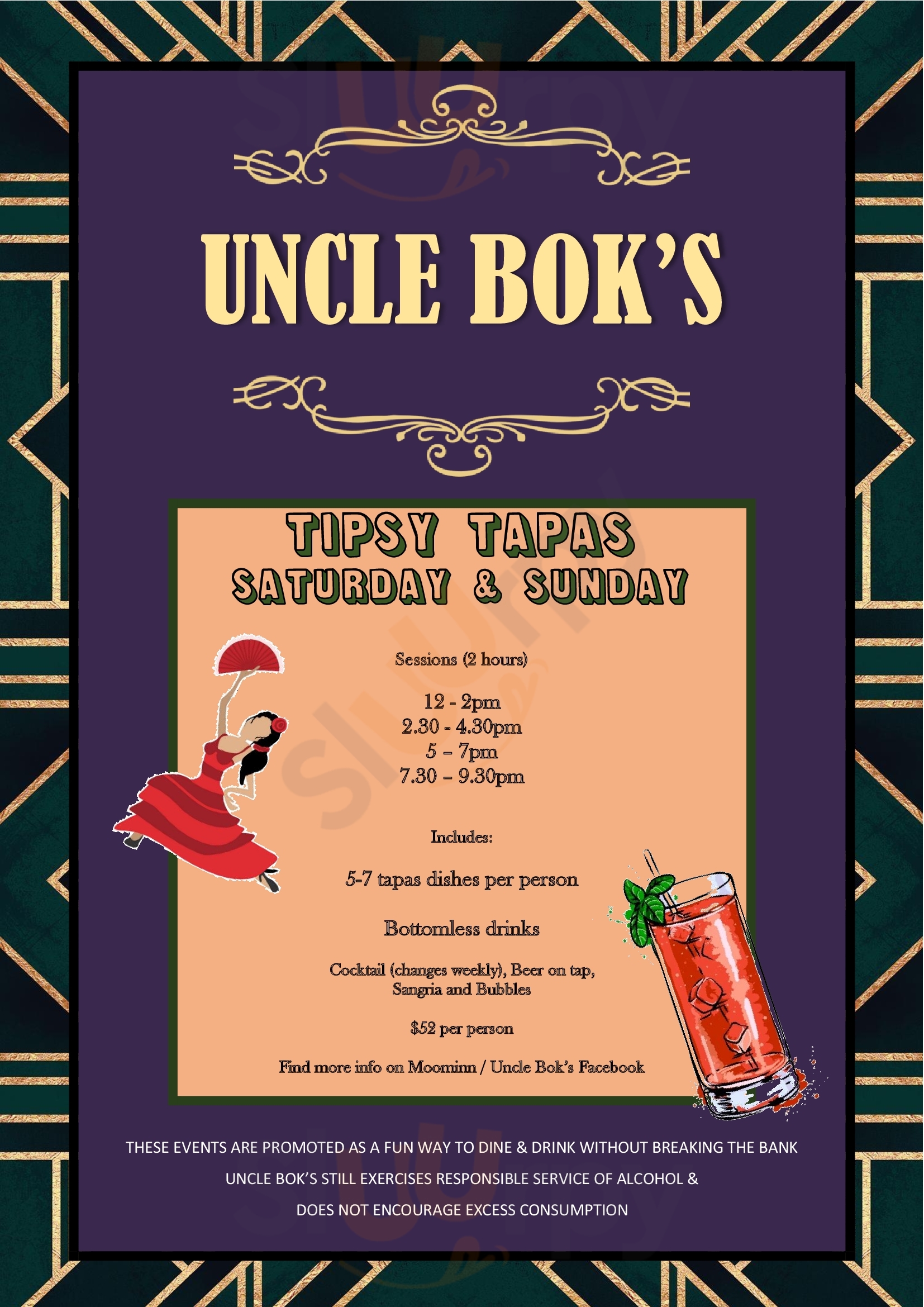 Uncle Boks Bar And Eatery Wollongong Menu - 1