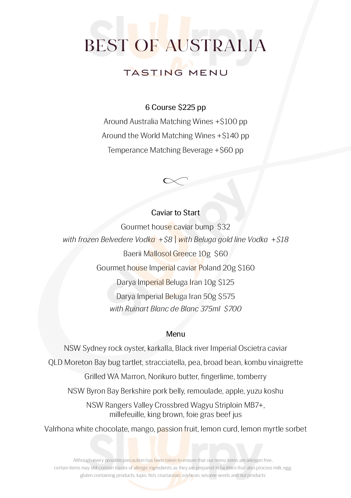 360 Bar And Dining Sydney Menu - 1