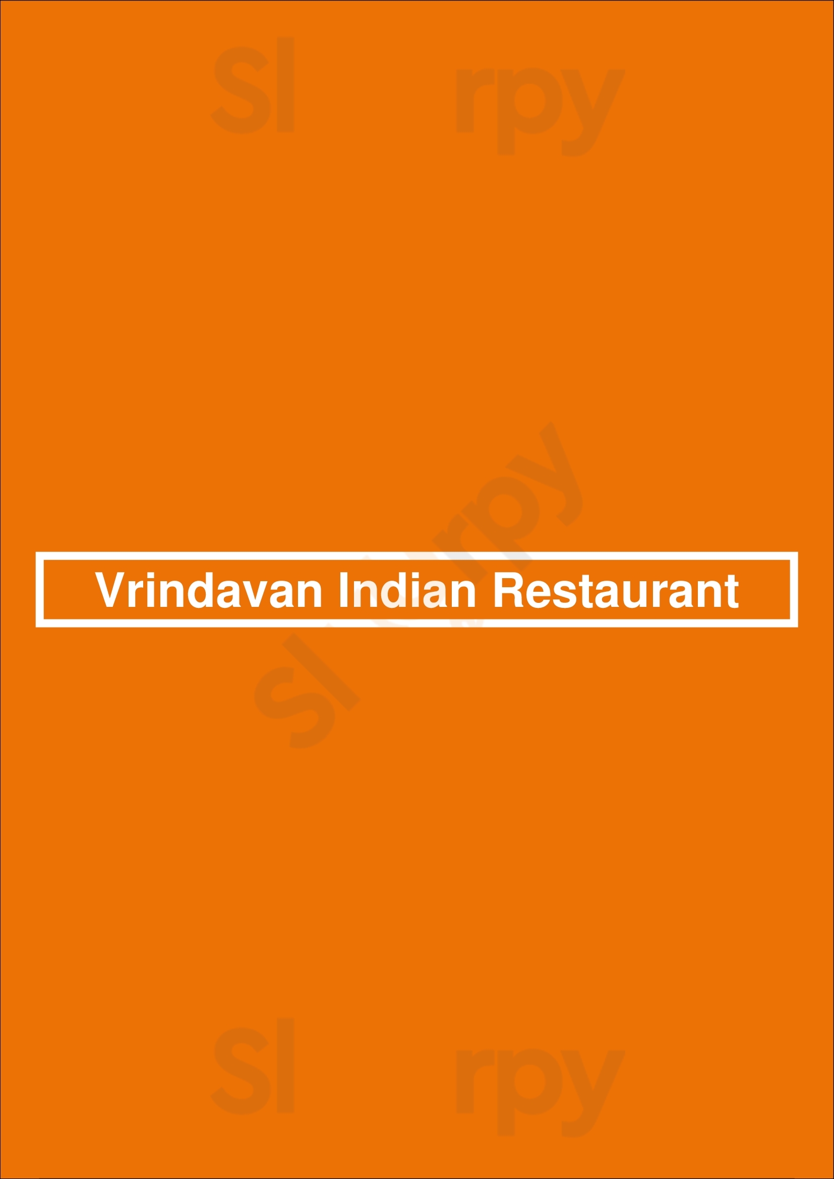 Vrindavan Indian Restaurant Sydney Menu - 1