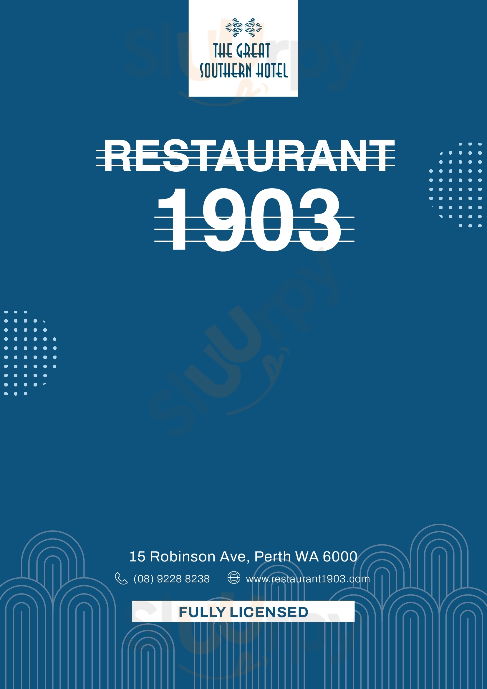 Restaurant 1903 Melbourne Menu - 1