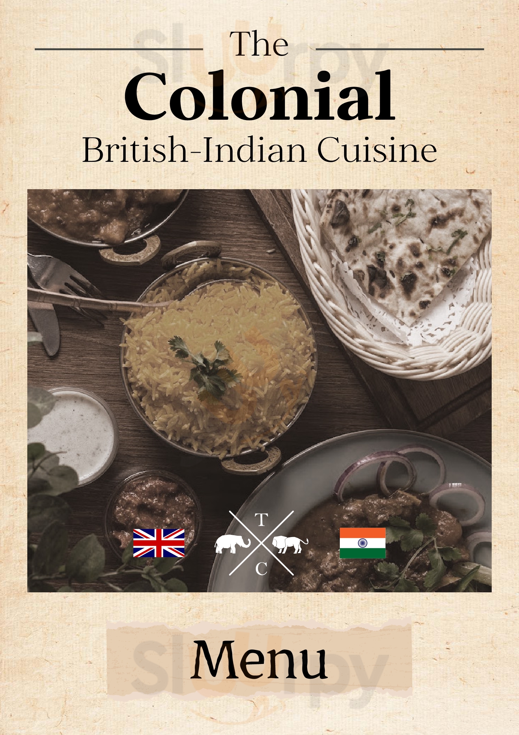 The Colonial British Indian Cuisine, Darlinghurst Sydney Menu - 1