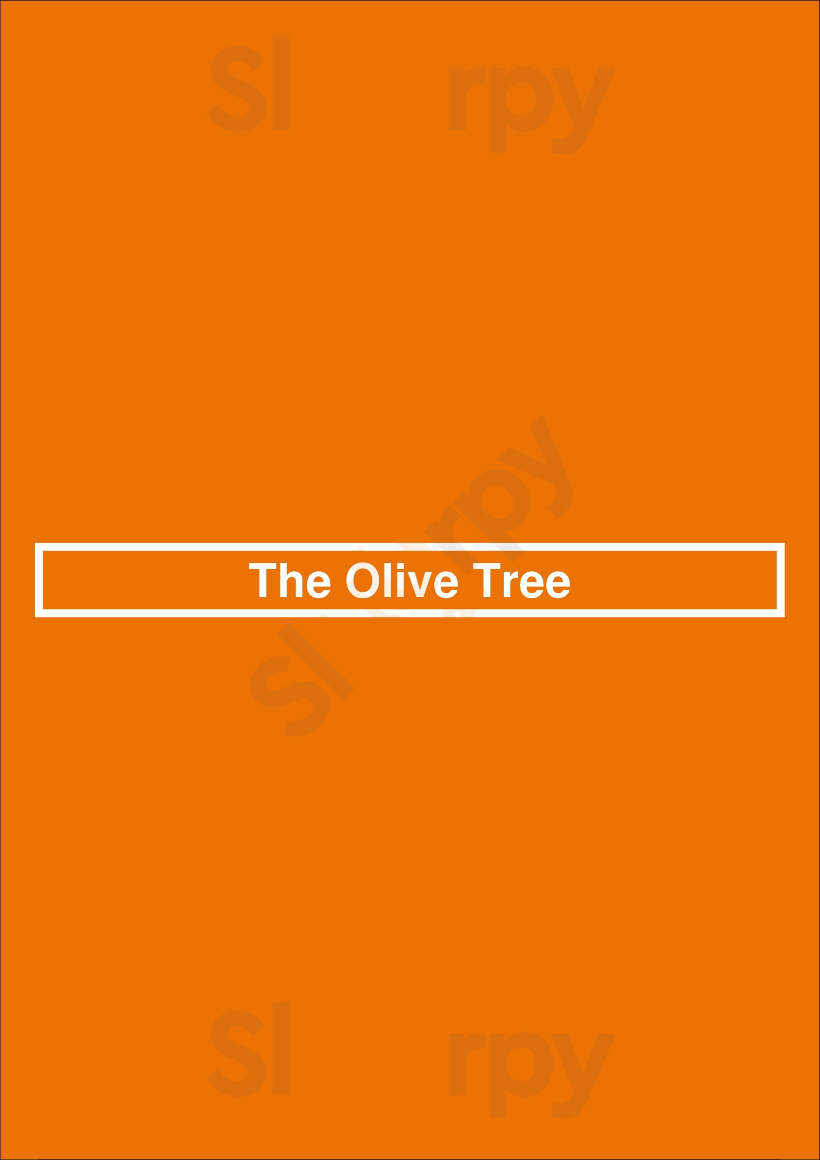 The Olive Tree Melbourne Menu - 1
