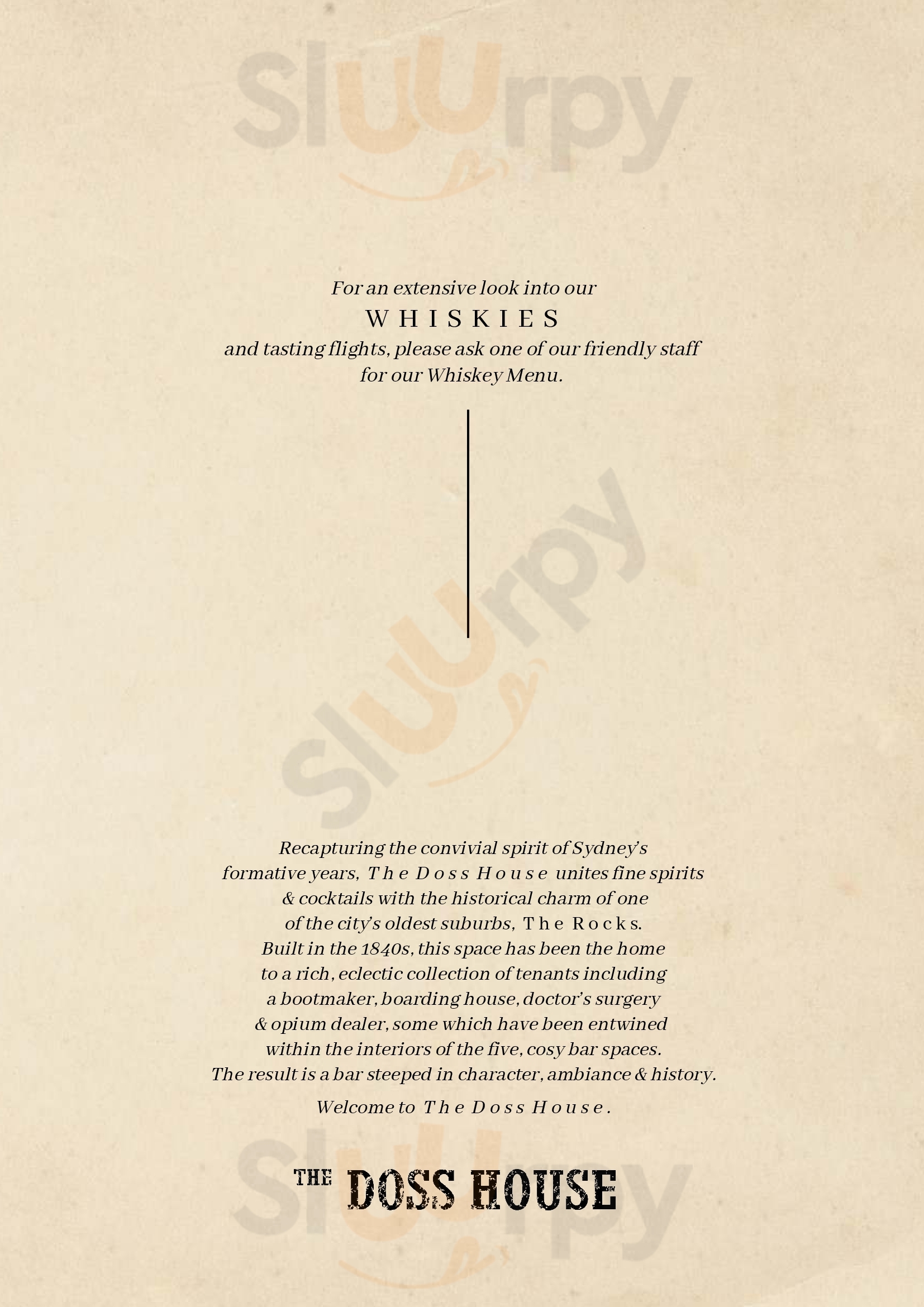 Main Menu - The Doss House