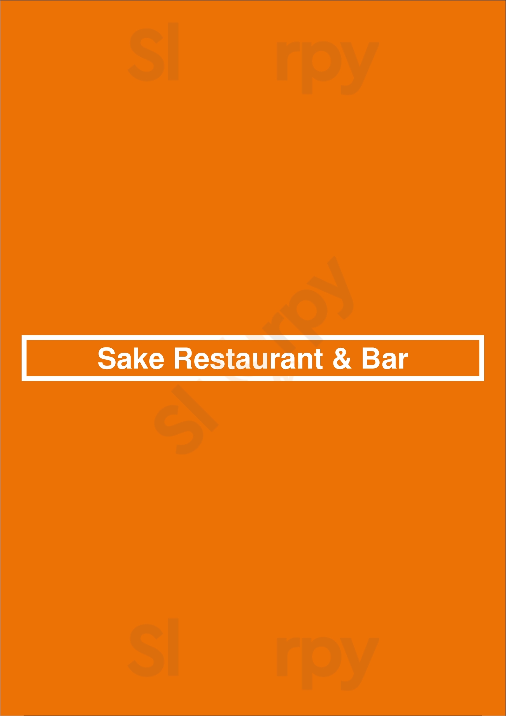 Sake Restaurant & Bar Melbourne Menu - 1
