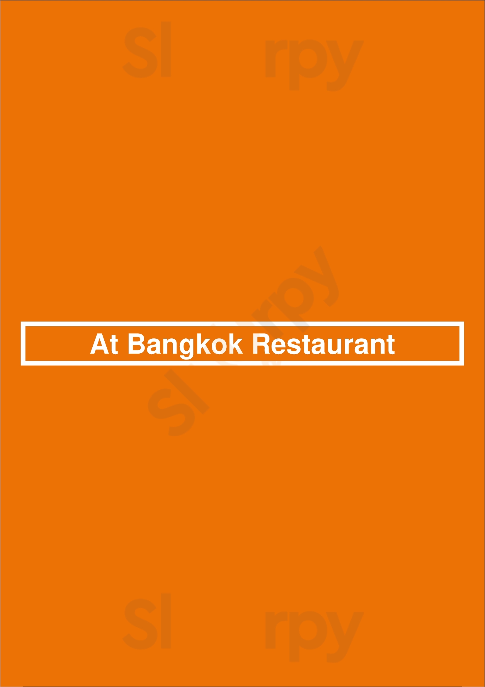 At Bangkok Restaurant Sydney Menu - 1