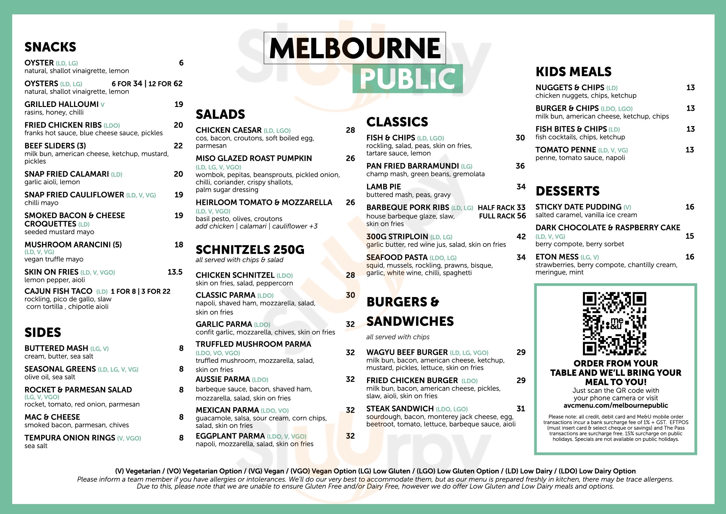 Main Menu - Melbourne Public
