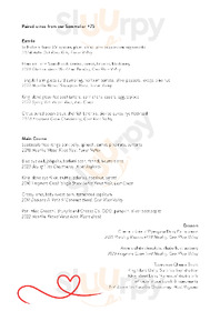 Pure South Kitchen menu