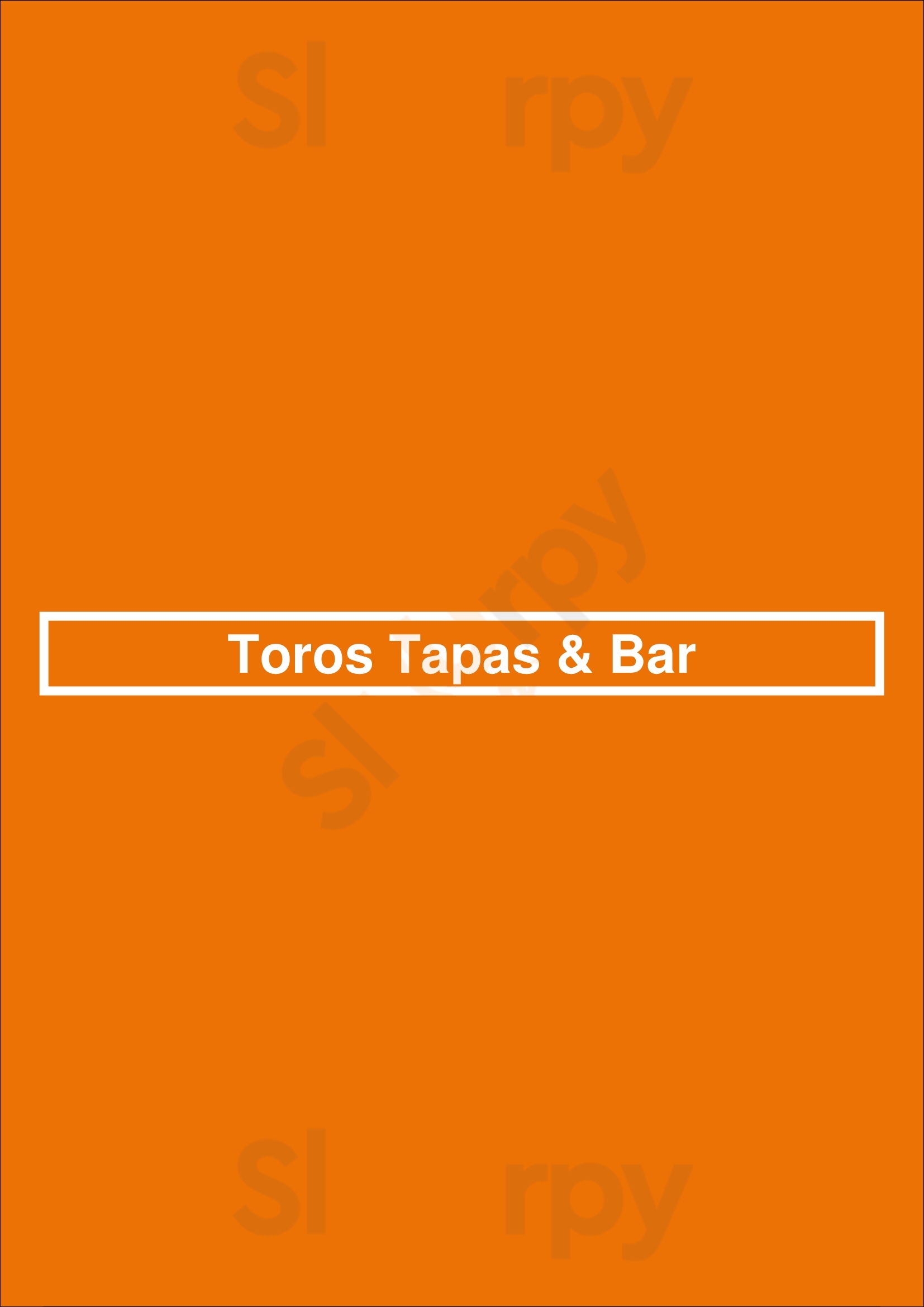 Toros Tapas & Bar Sydney Menu - 1