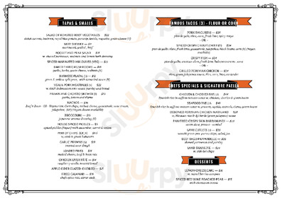 Despana Tapas Bar menu