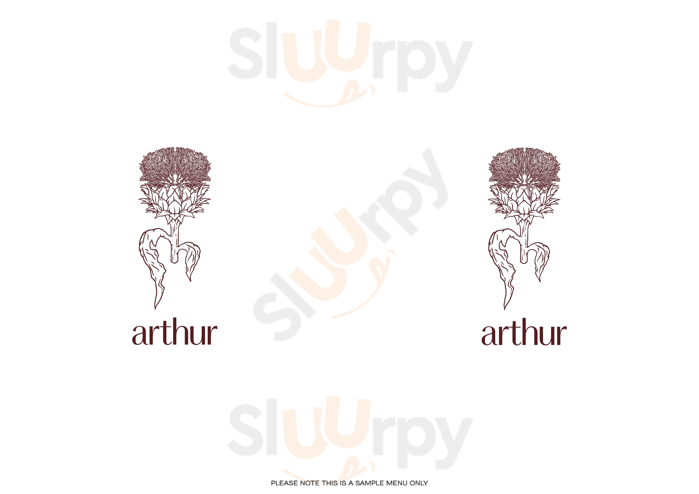 Arthur Sydney Menu - 1