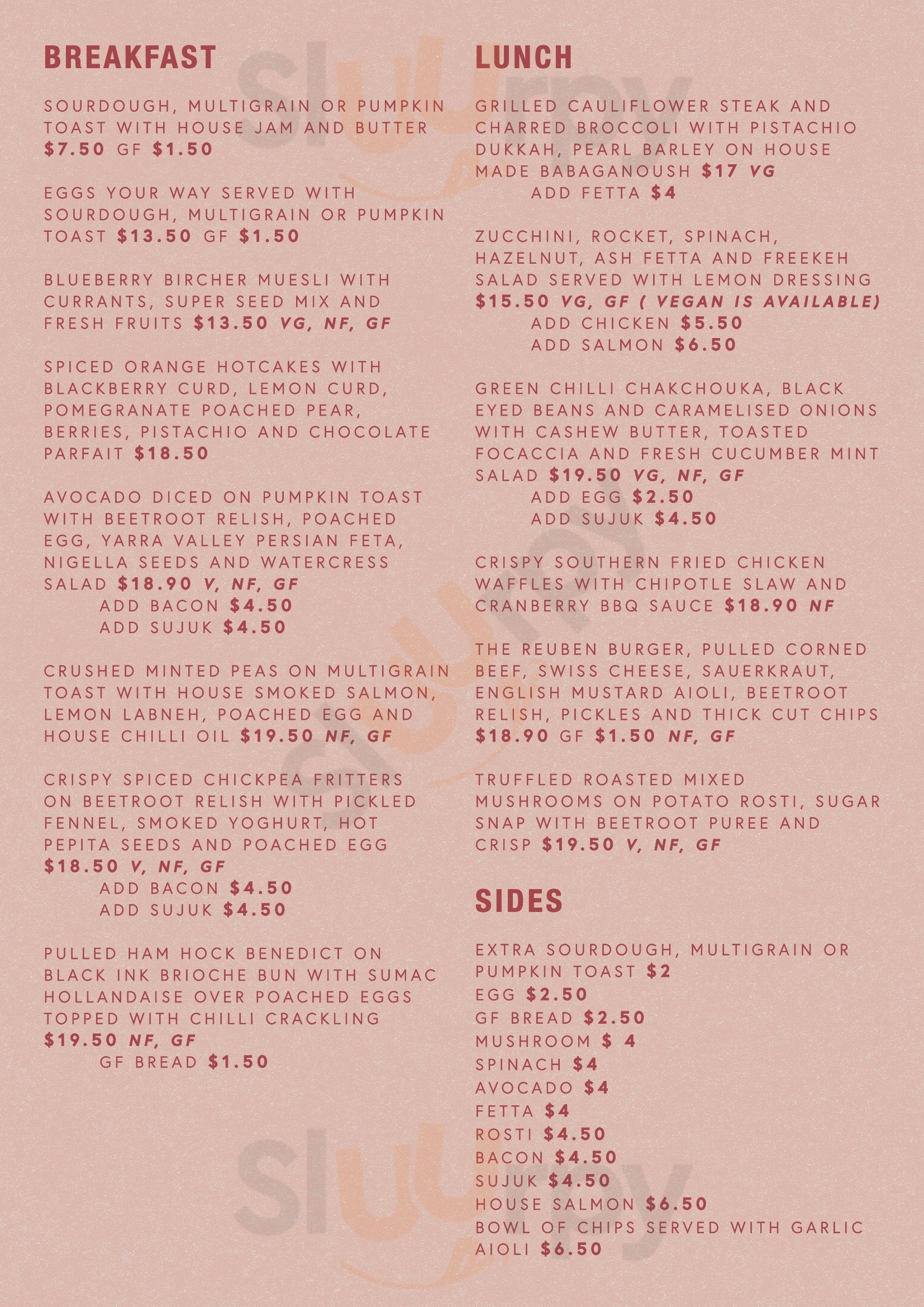 Code 21 Melbourne Menu - 1