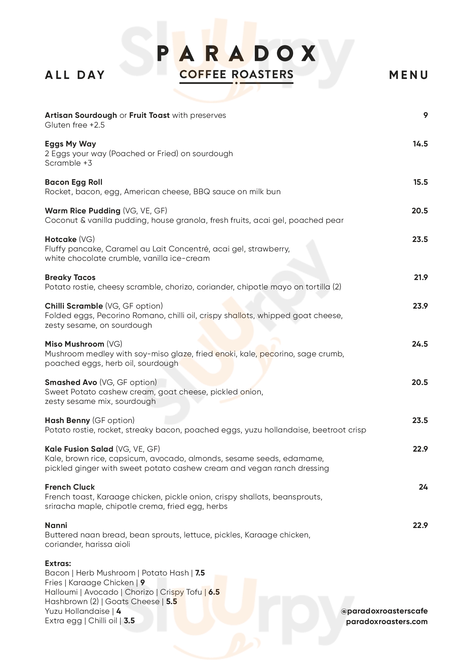 Leggera By Smc Gold Coast Menu - 1