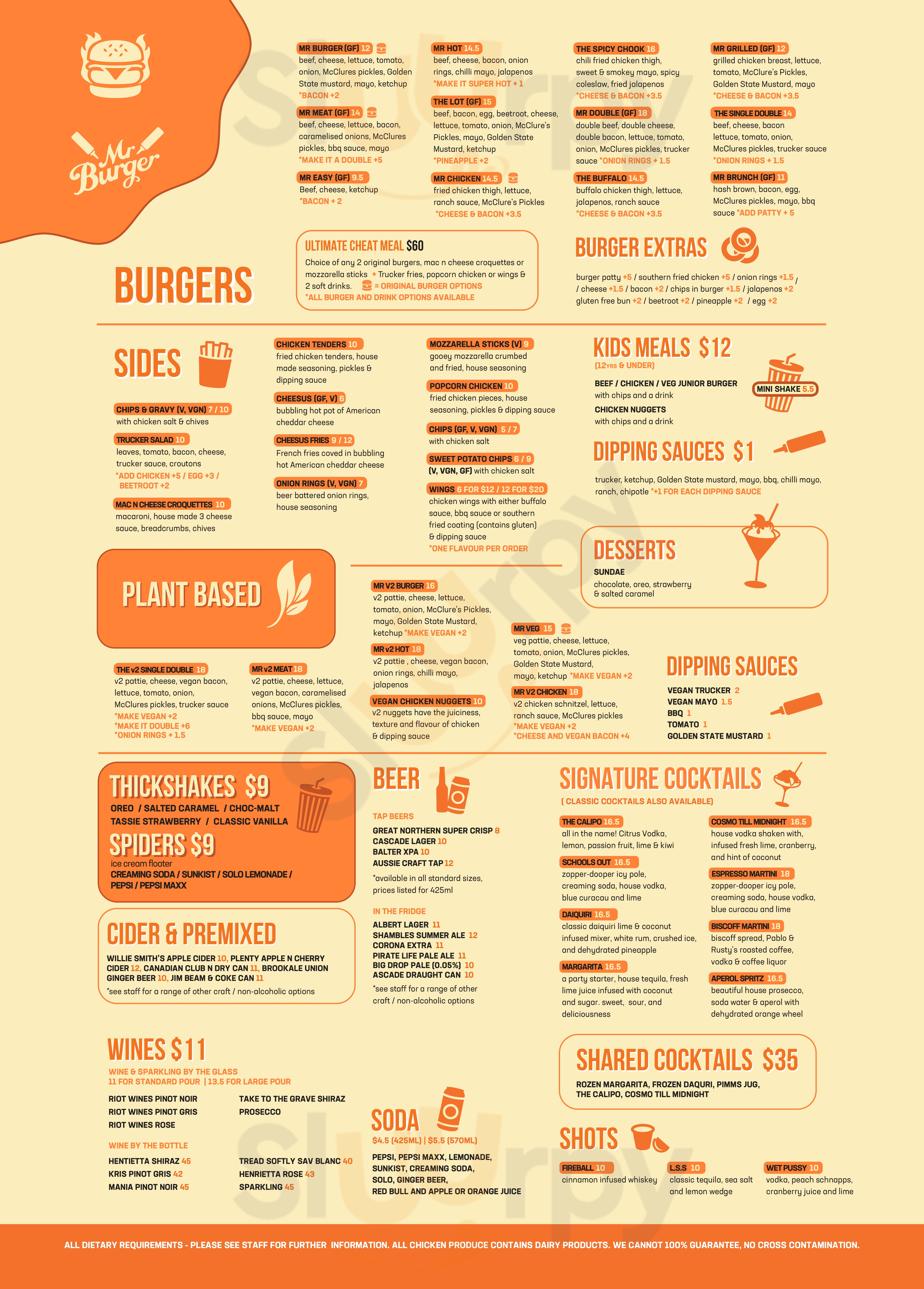 Main Menu - Mr Burger