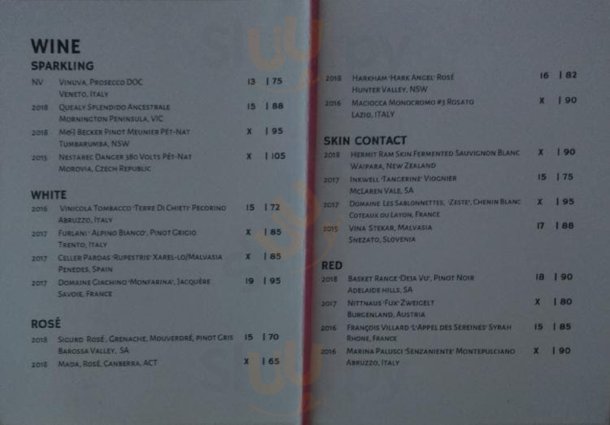 This Must Be The Place Sydney Menu - 1