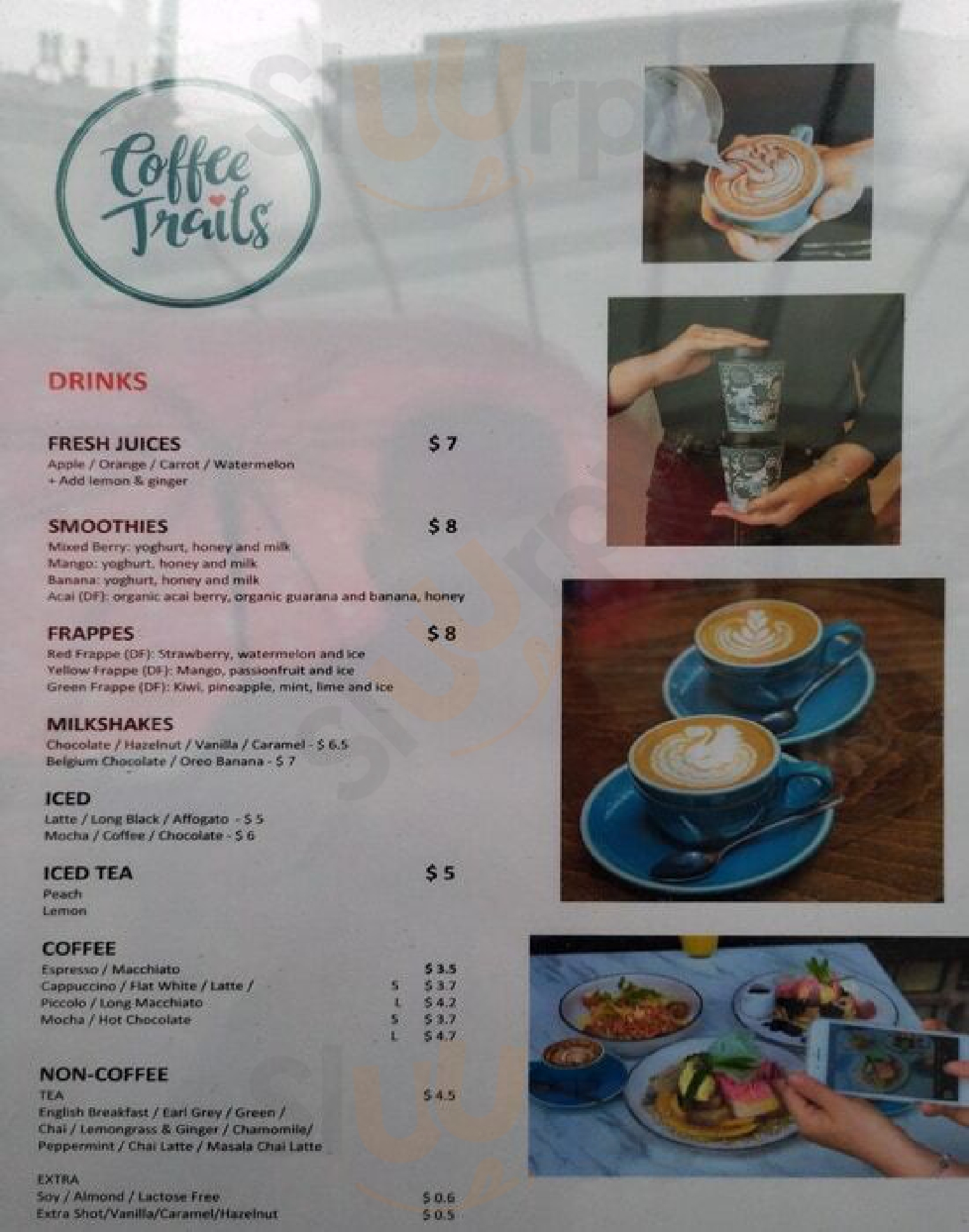 Coffee Trails Sydney Menu - 1
