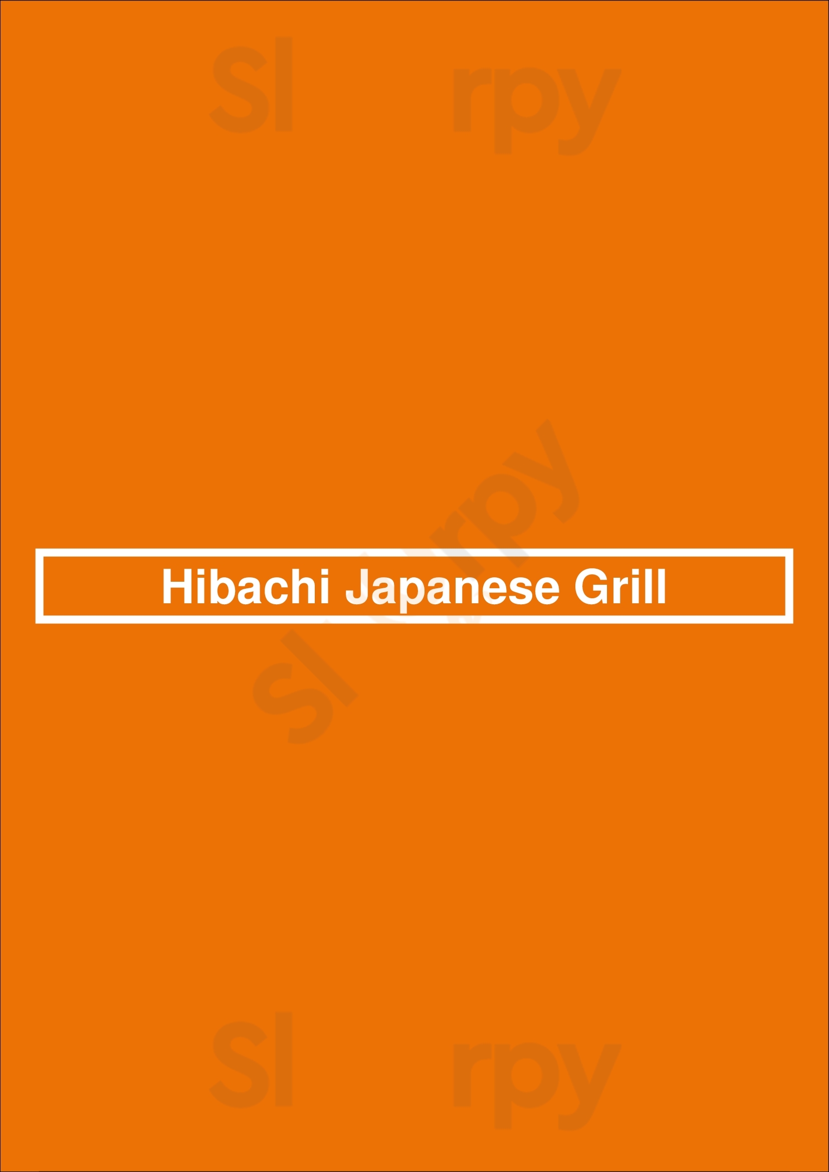Hibachi Japanese Grill Melbourne Menu - 1