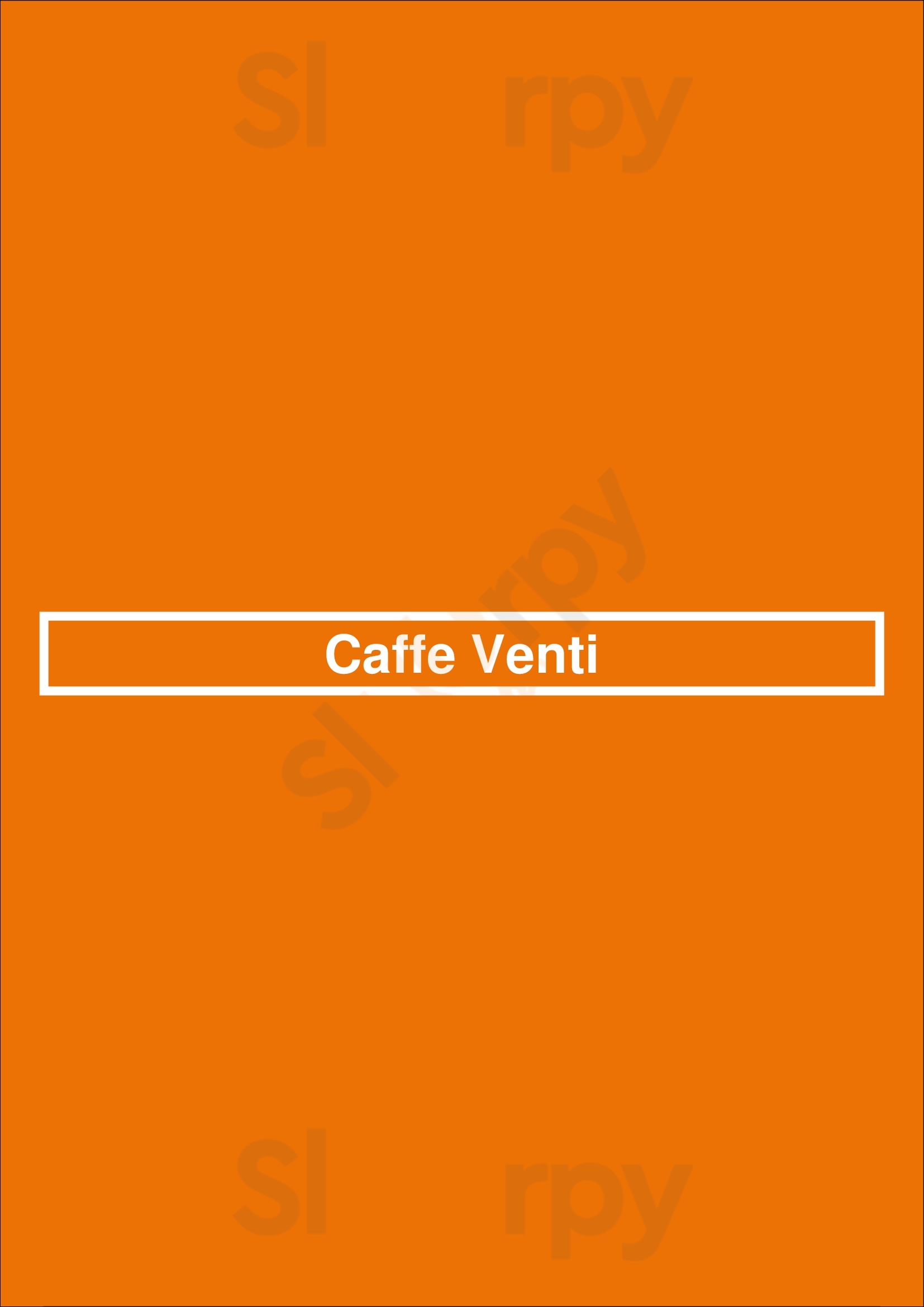 Caffe Venti Sydney Menu - 1