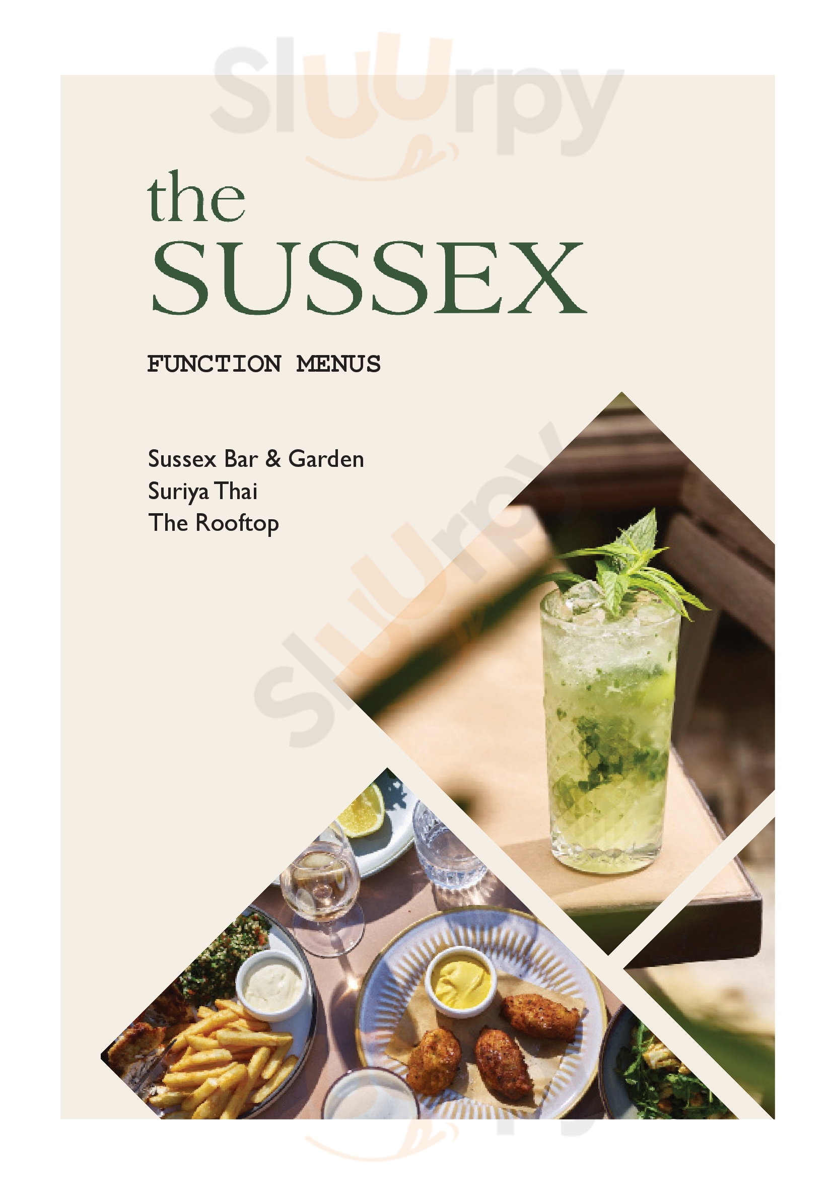 Main Menu - Suriya Thai Lounge Bar