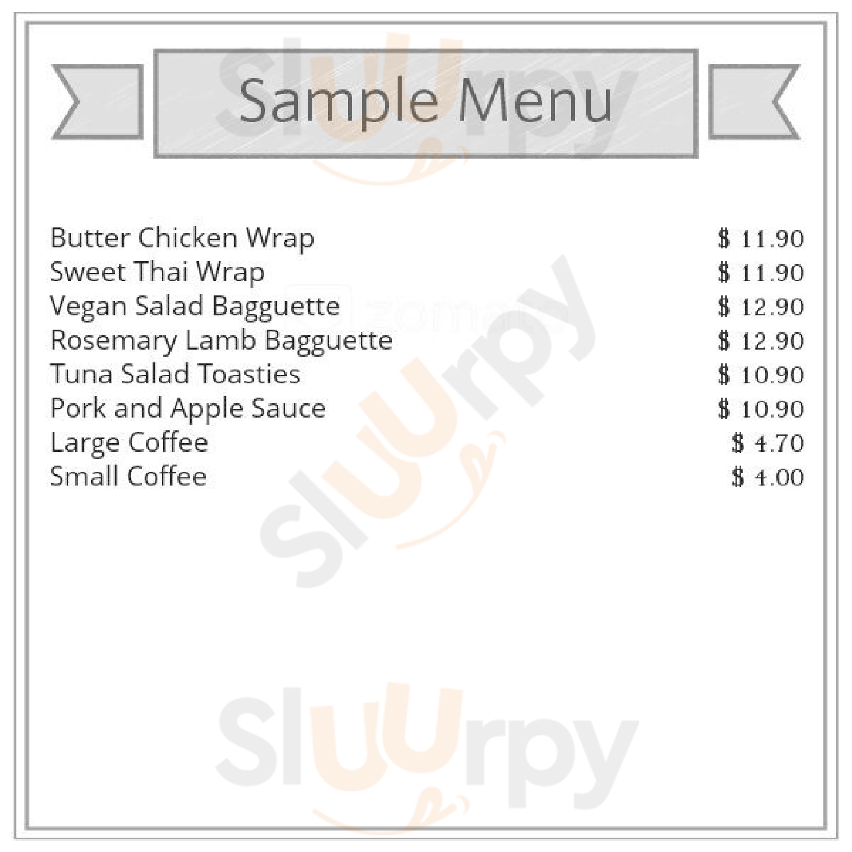 Cafenatics Melbourne Menu - 1