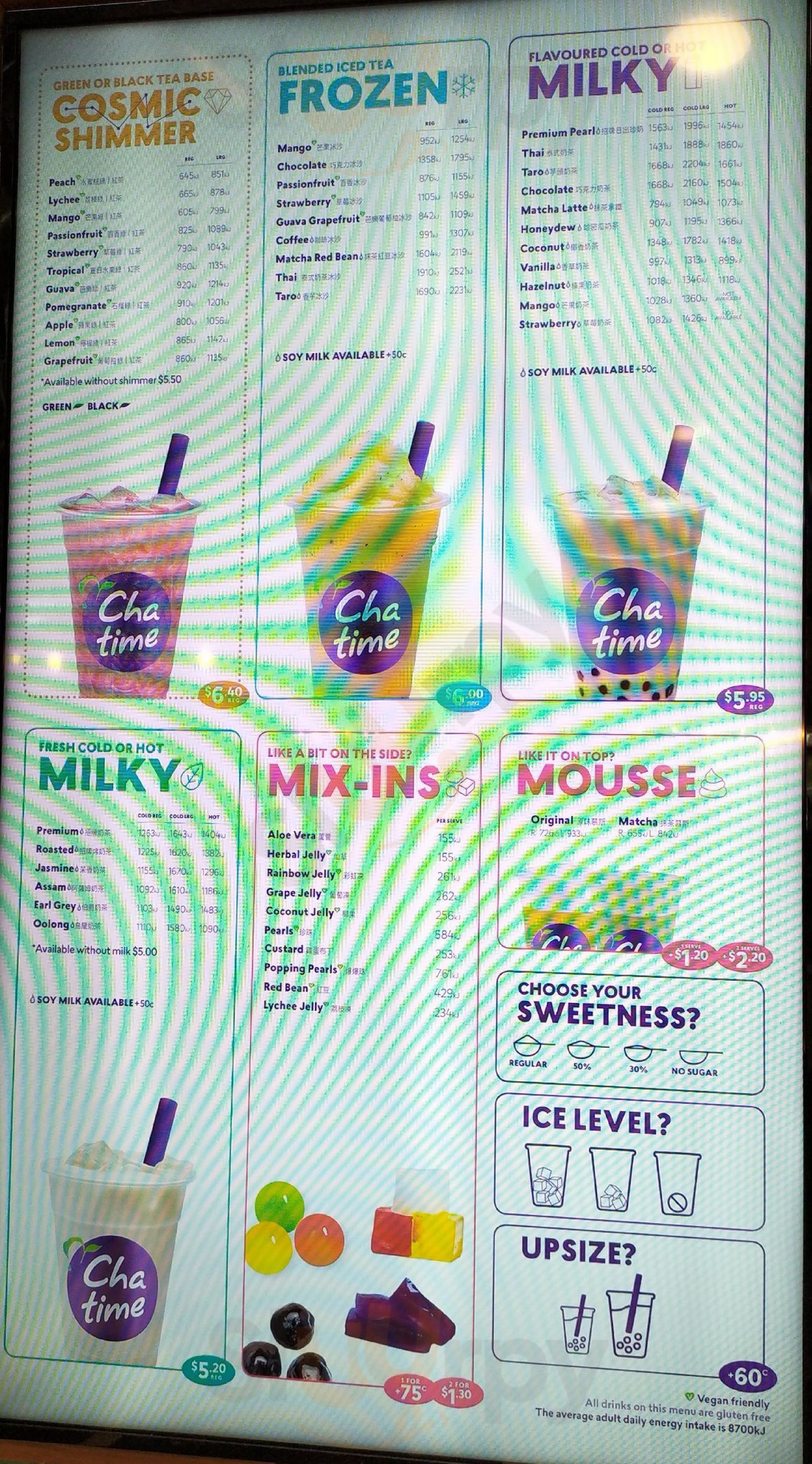 Chatime Menu Sydney Main Menu Sluurpy