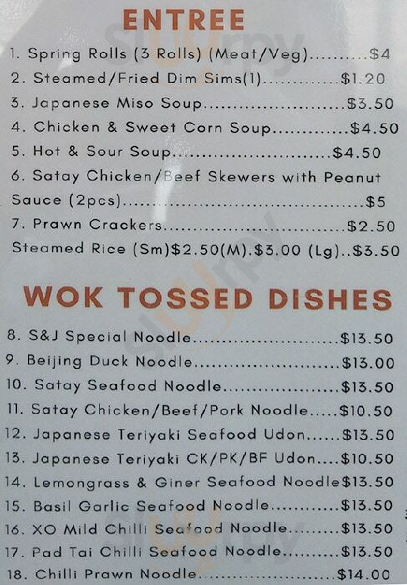 Sushi & Noodle Town Melbourne Menu - 1