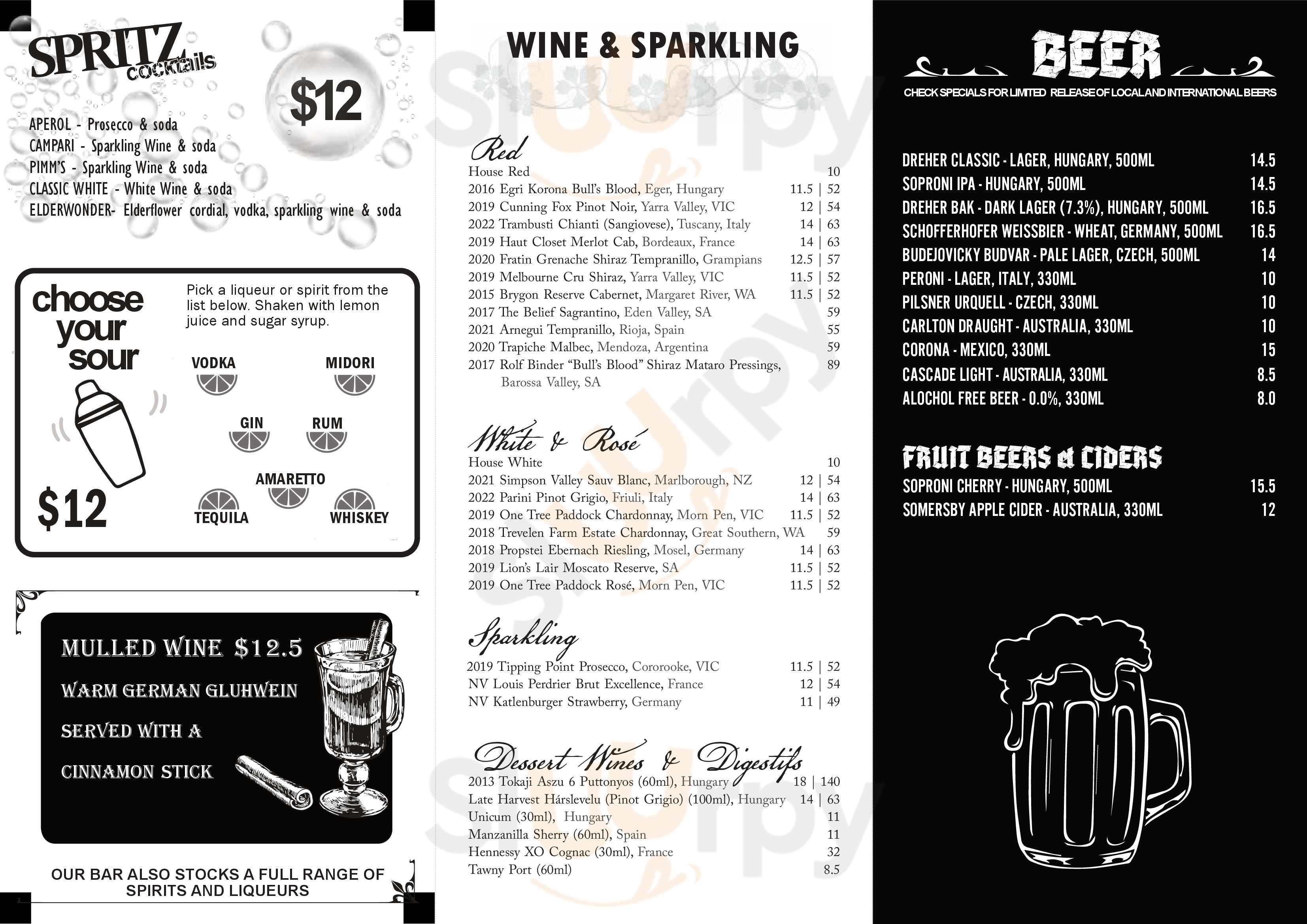 Main Menu - Grill To Chill Restaurant & Bar